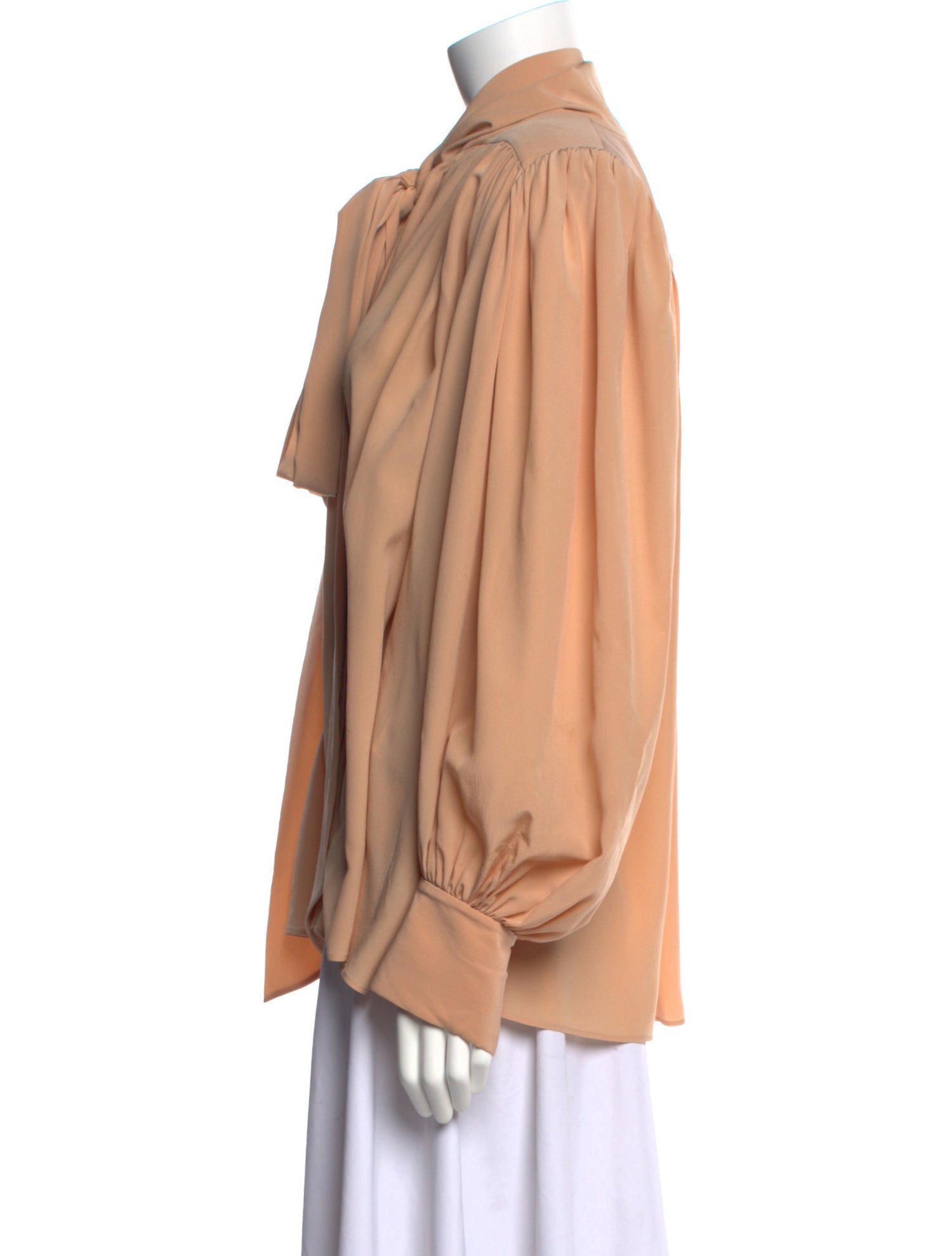 Chloé Silk Tie Neck Blouse