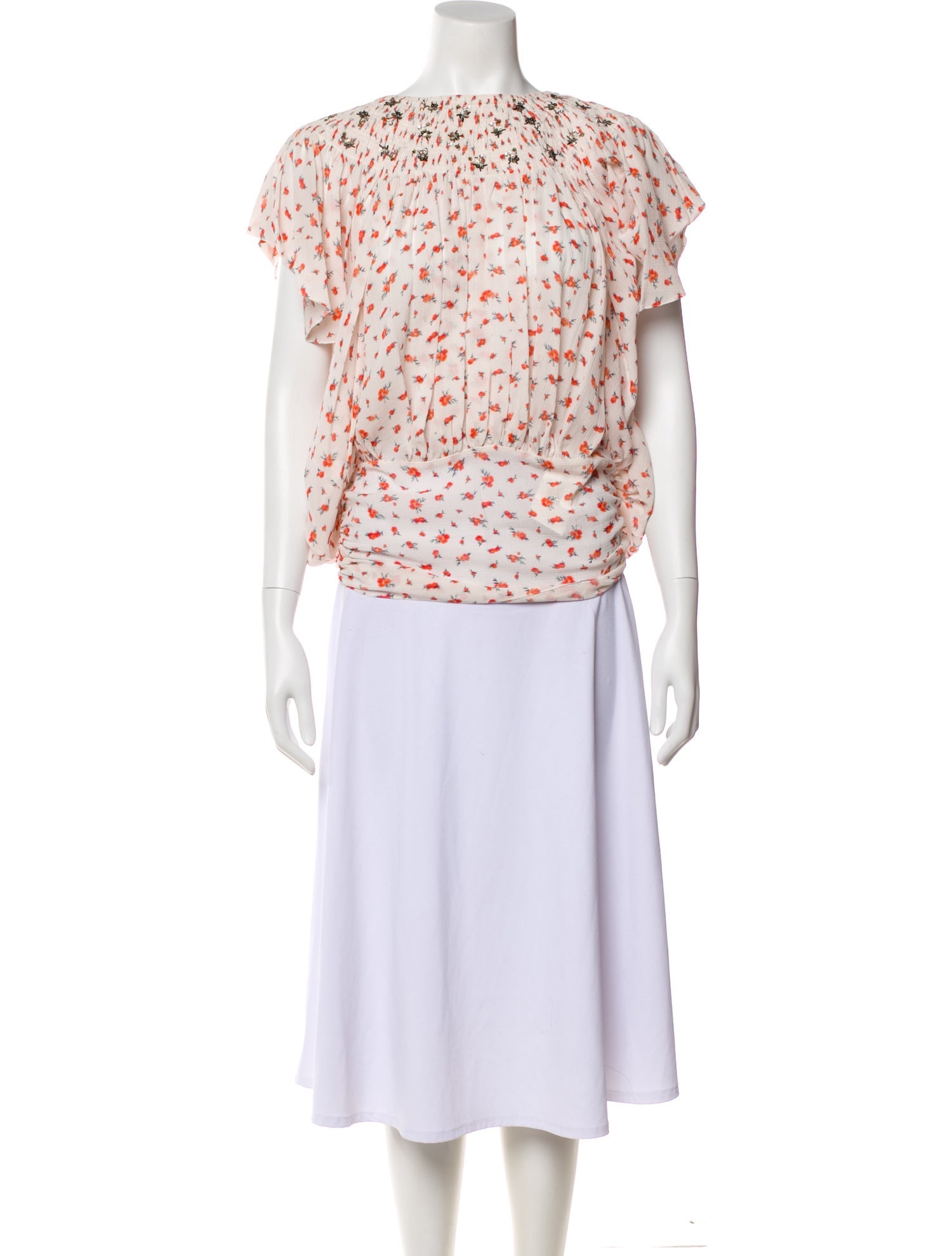 Chloé Silk Floral Print Blouse w/ Tags