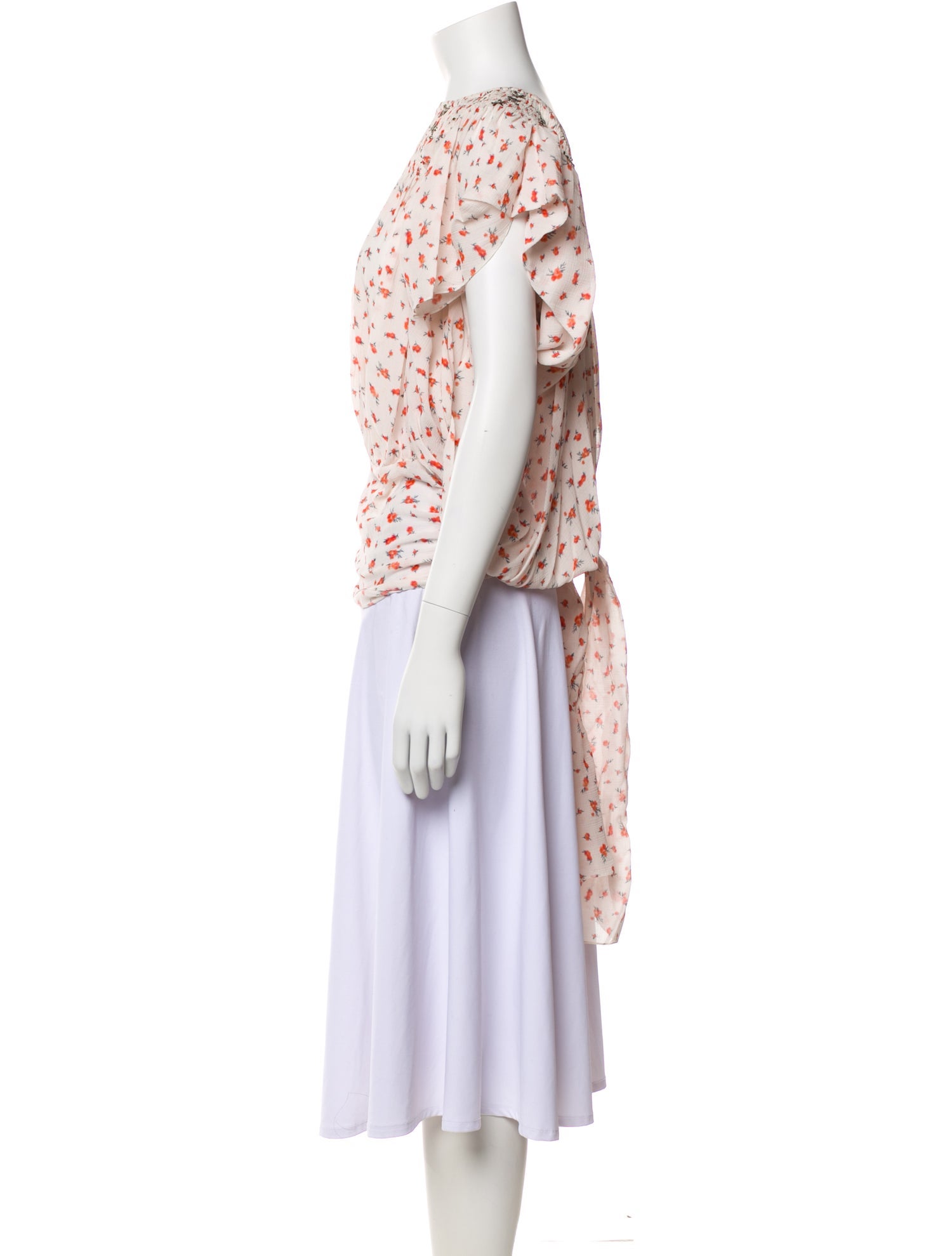 Chloé Silk Floral Print Blouse w/ Tags