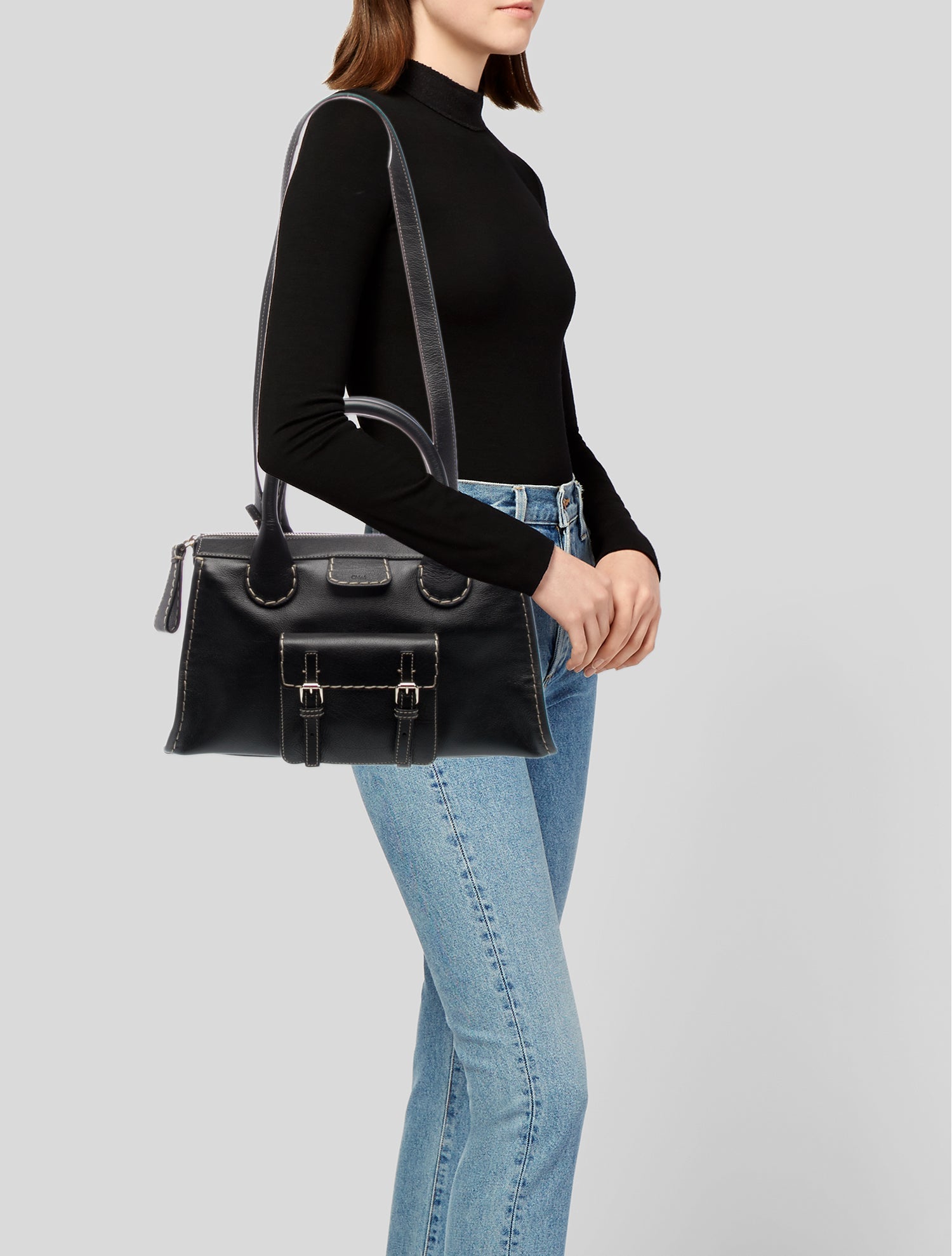 Chloé Leather Top Handle Bag