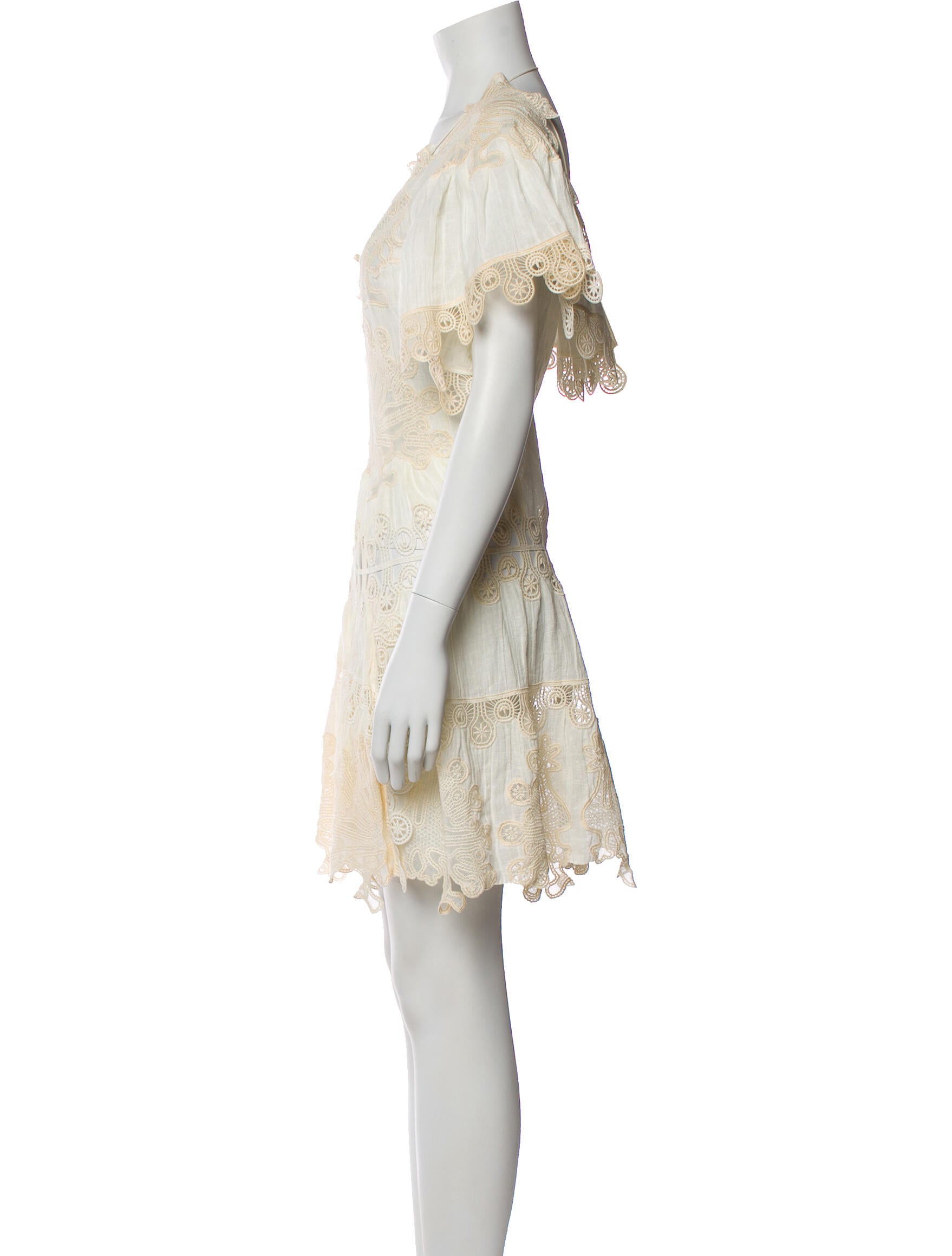 Chloé Silk Lace Pattern Romper