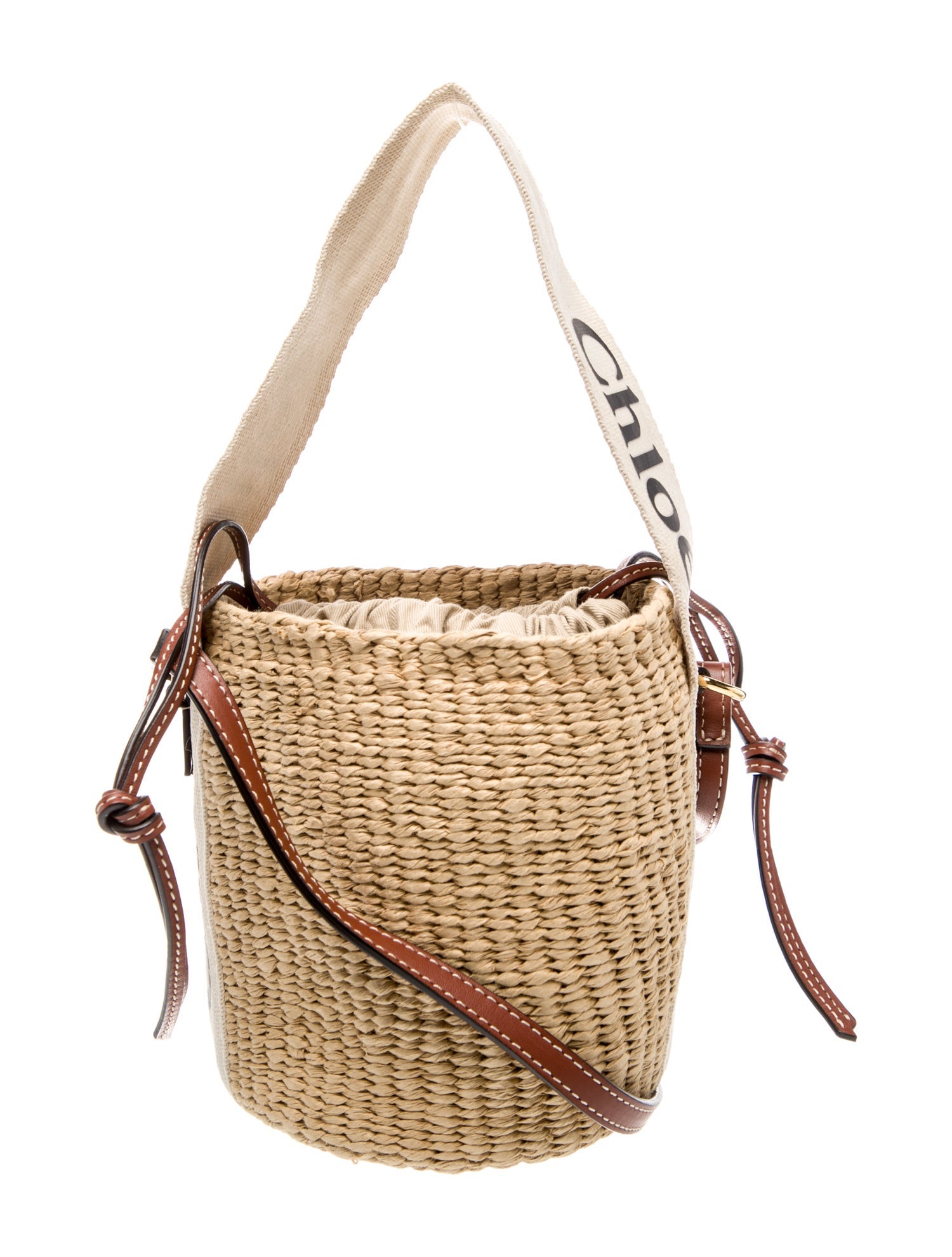 Chloé Raffia Bucket Bag