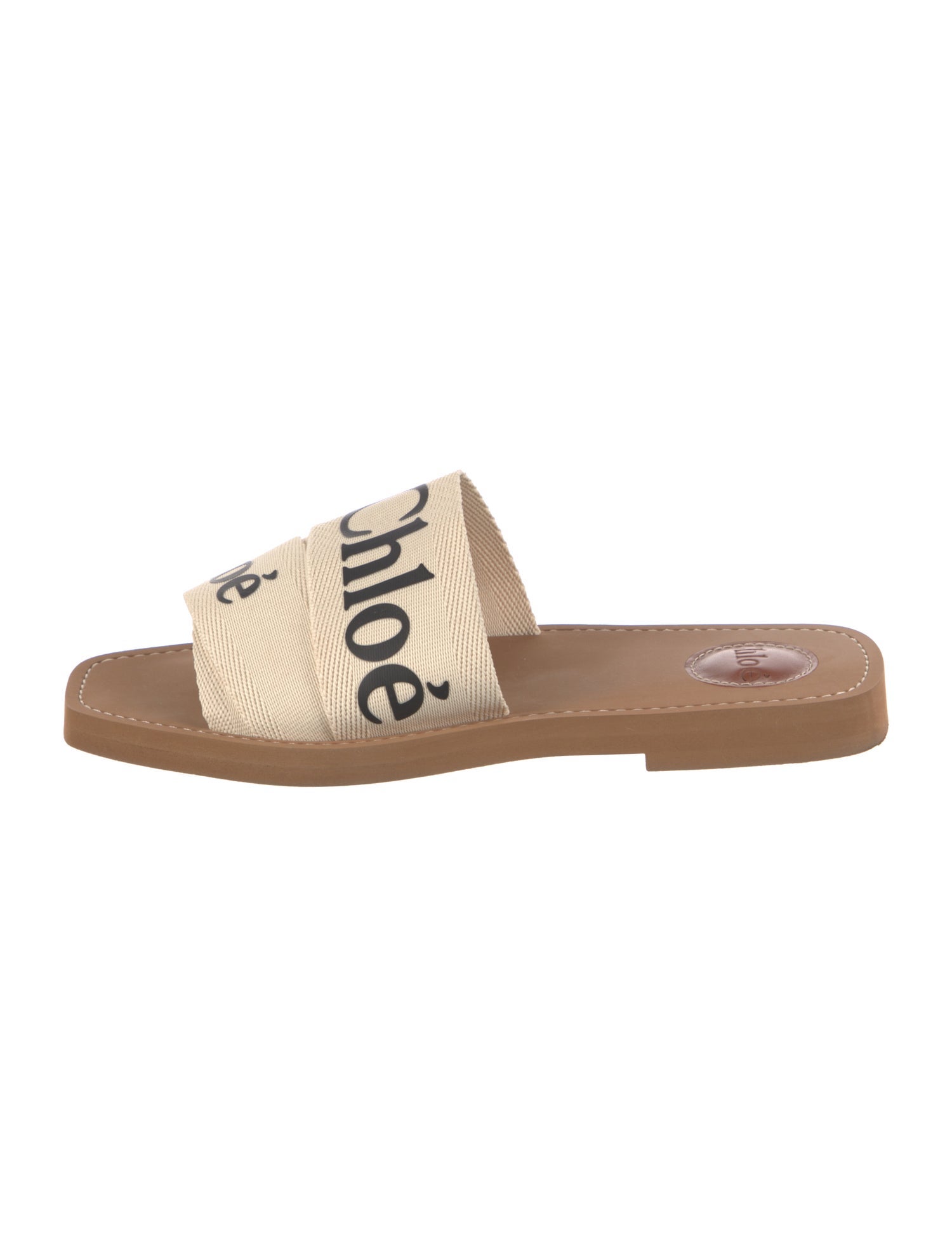 Chloé Canvas Graphic Print Slides
