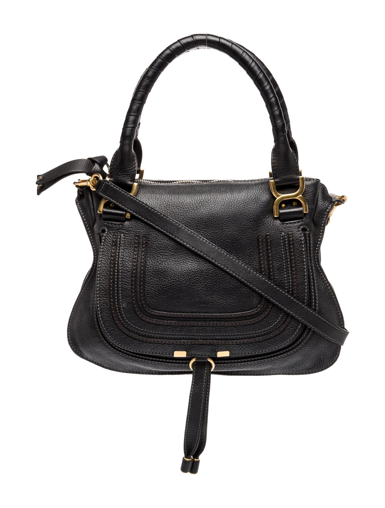 Chloé Leather Marcie Shoulder Bag Large