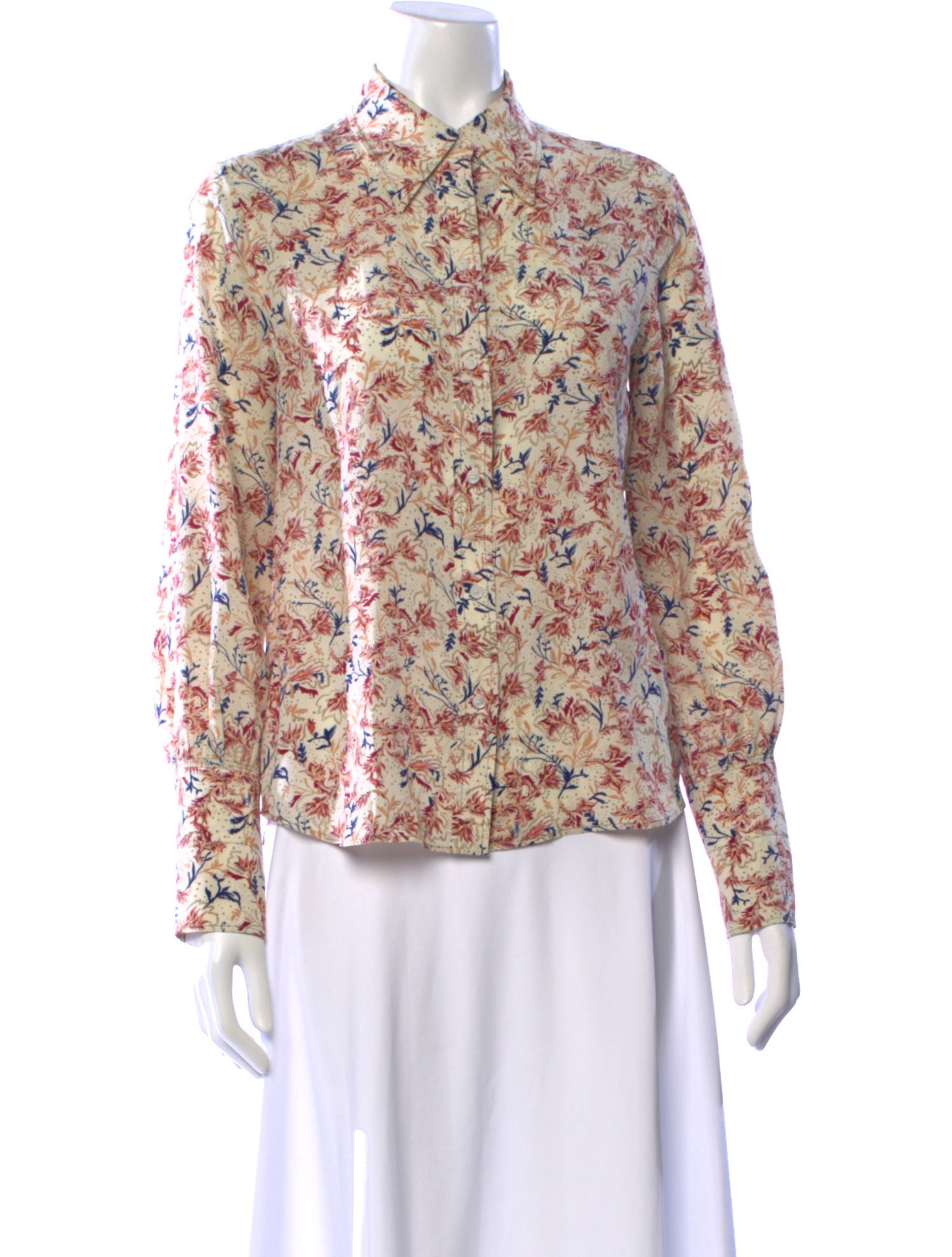 Chloé Silk Floral Print Blouse