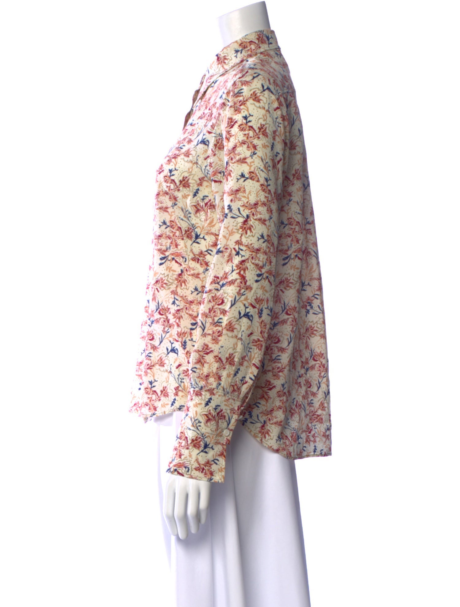 Chloé Silk Floral Print Blouse