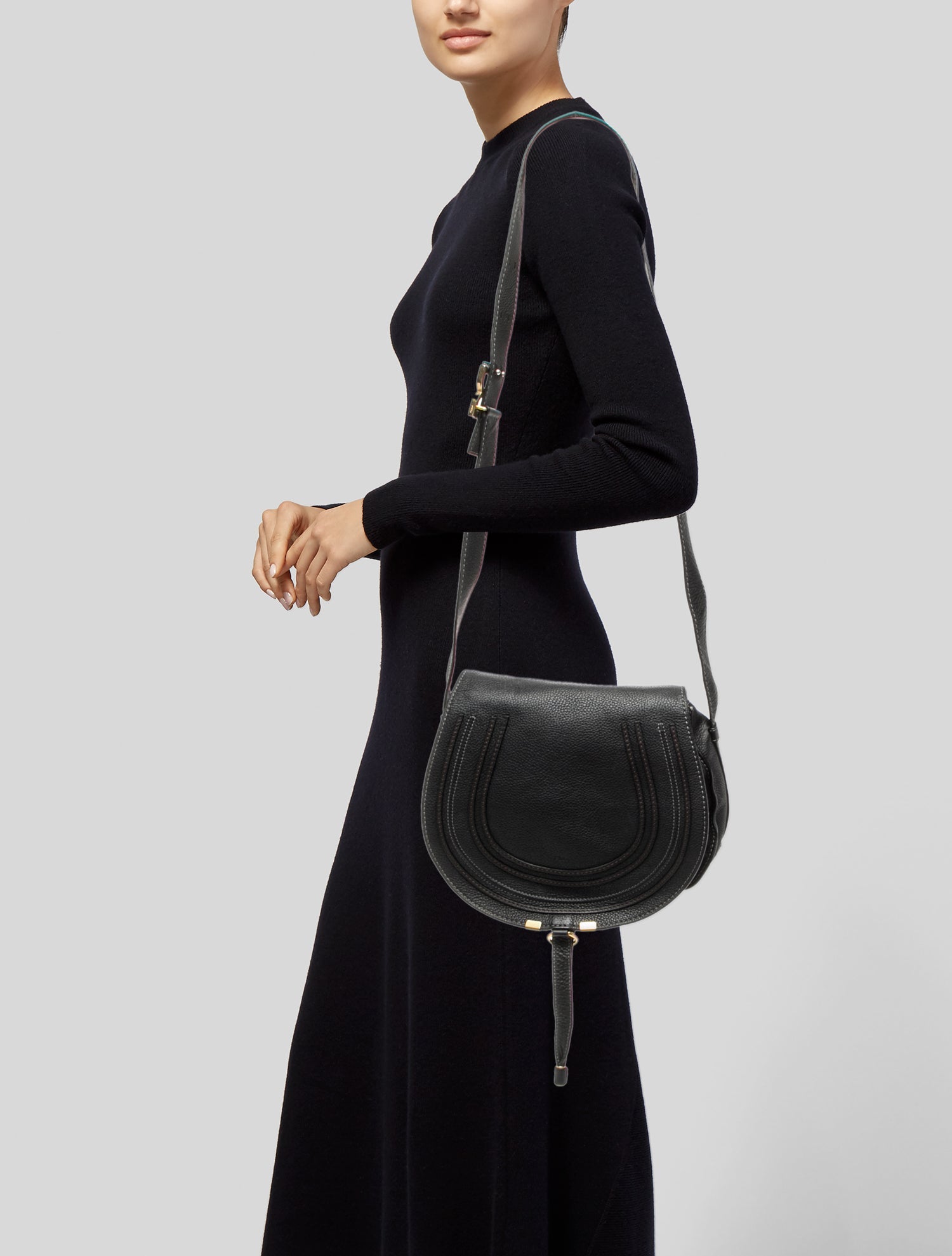 Chloé Leather Marcie Crossbody Medium