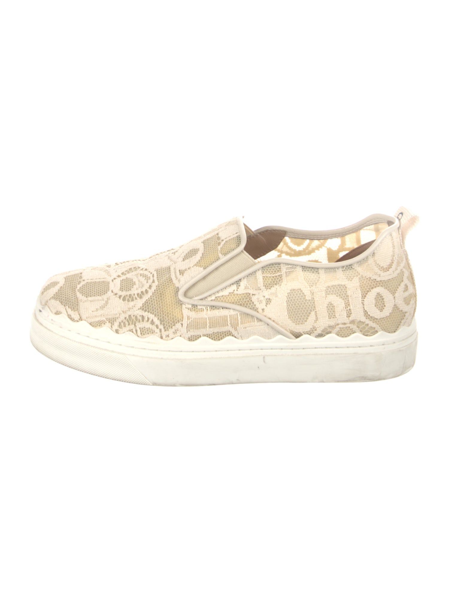 Chloé Lace Lace Pattern Sneakers