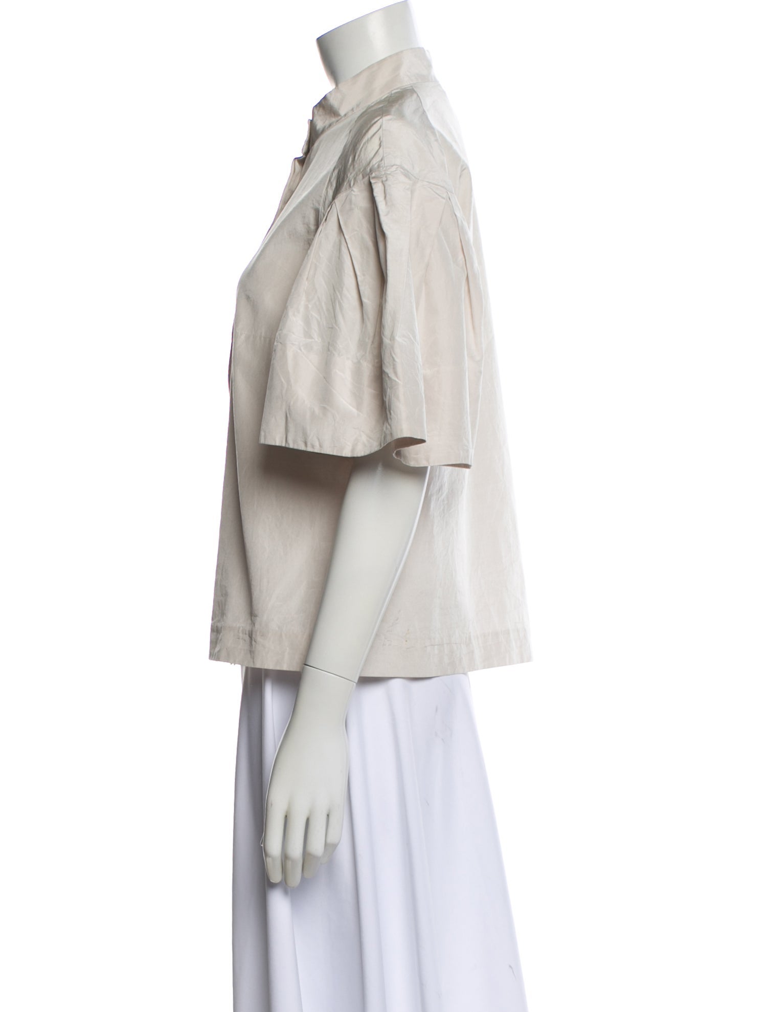 Chloé Silk Mock Neck Blouse