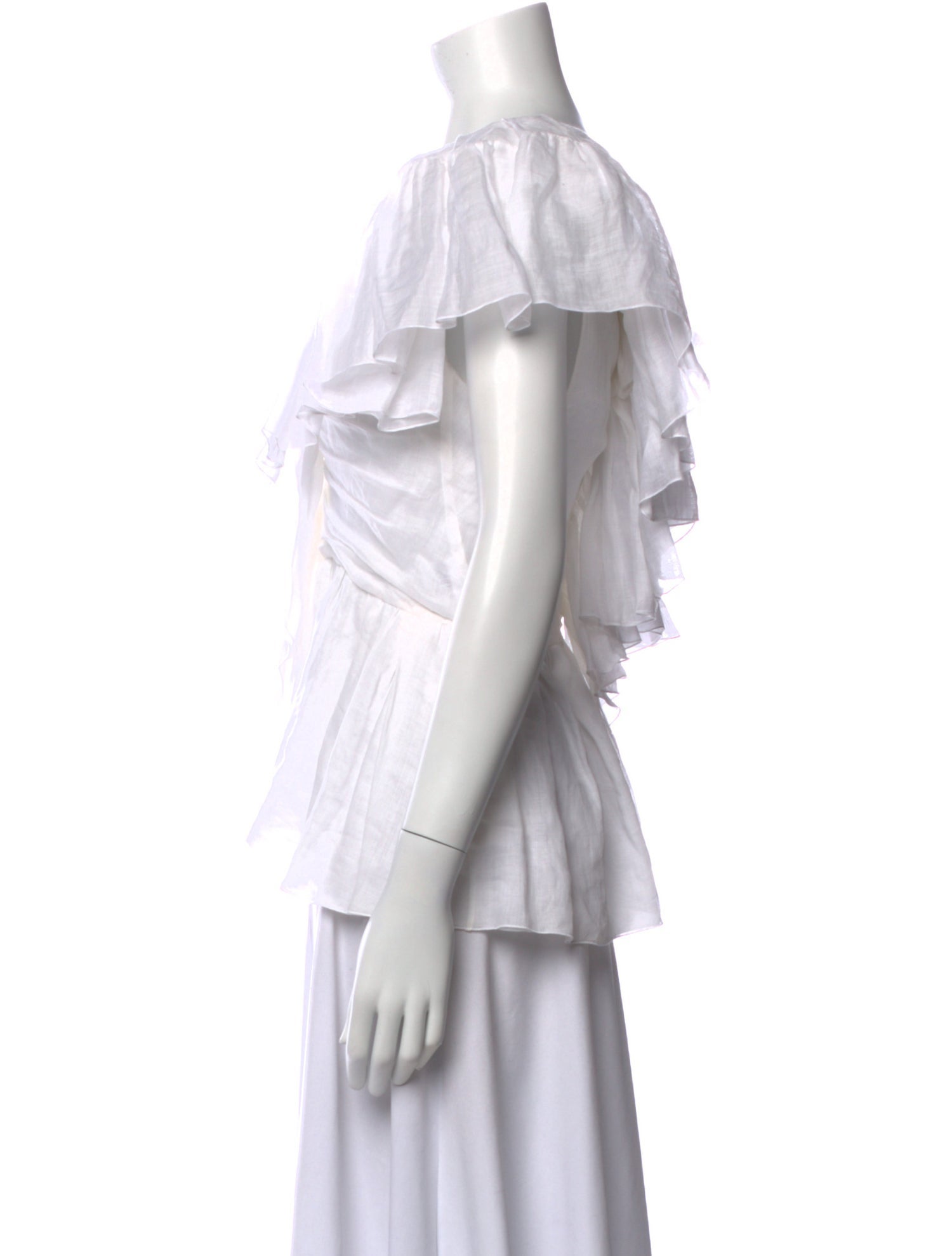 Chloé V-Neck Short Sleeve Blouse