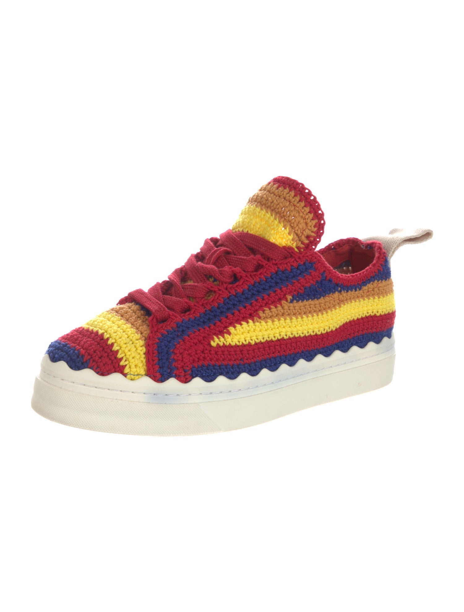 Chloé Colorblock Pattern Sneakers