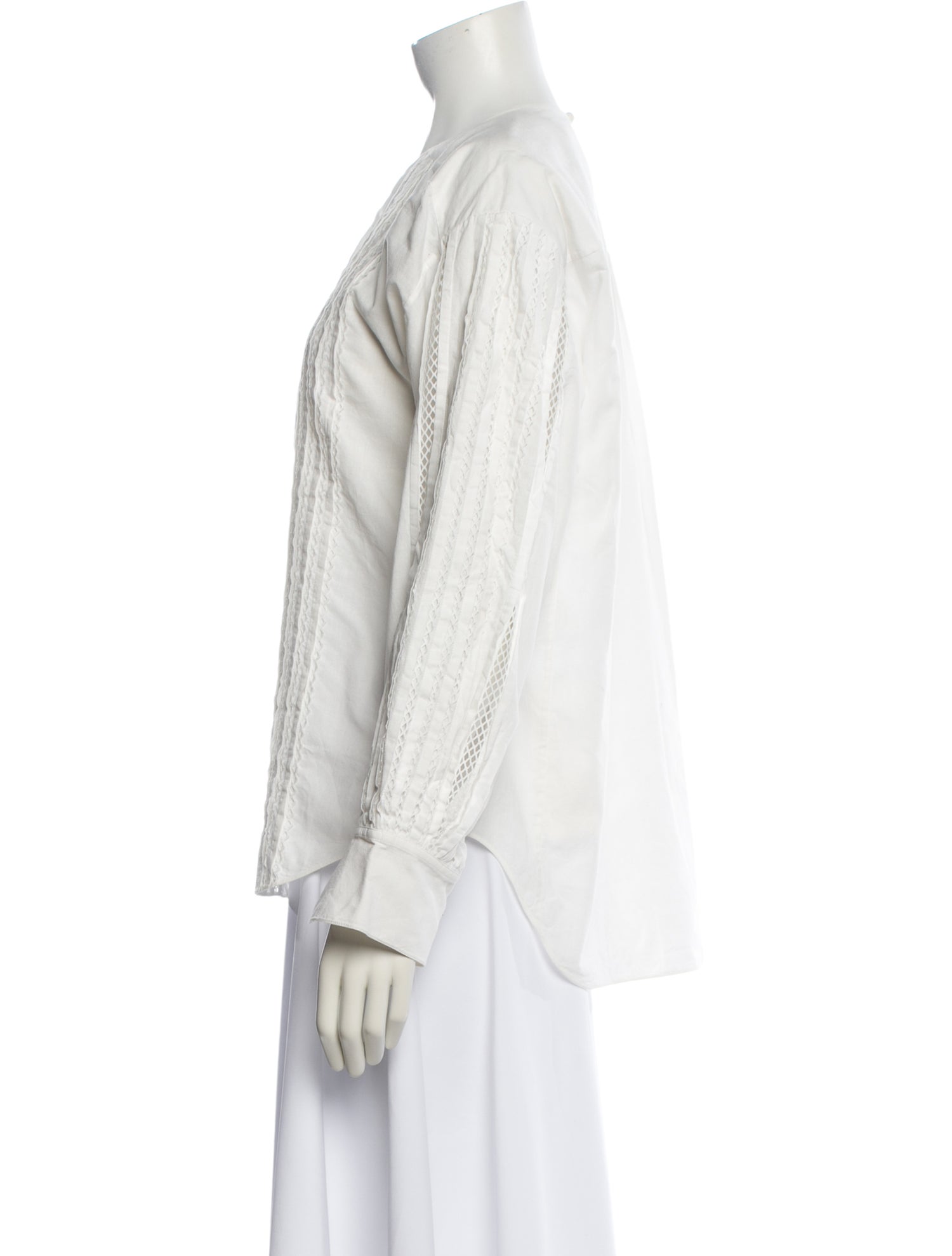 Chloé Crew Neck Long Sleeve Blouse