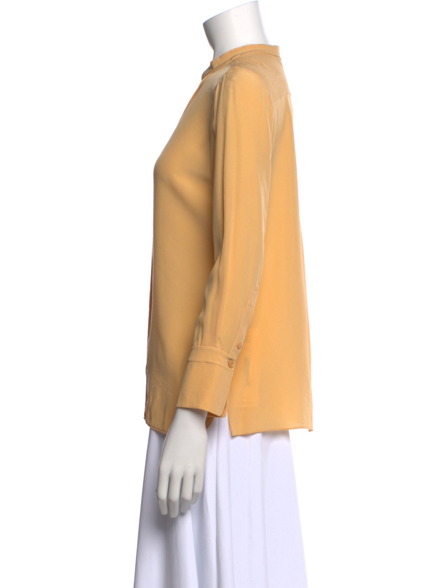 Chloé Silk Three-Quarter Sleeve Blouse