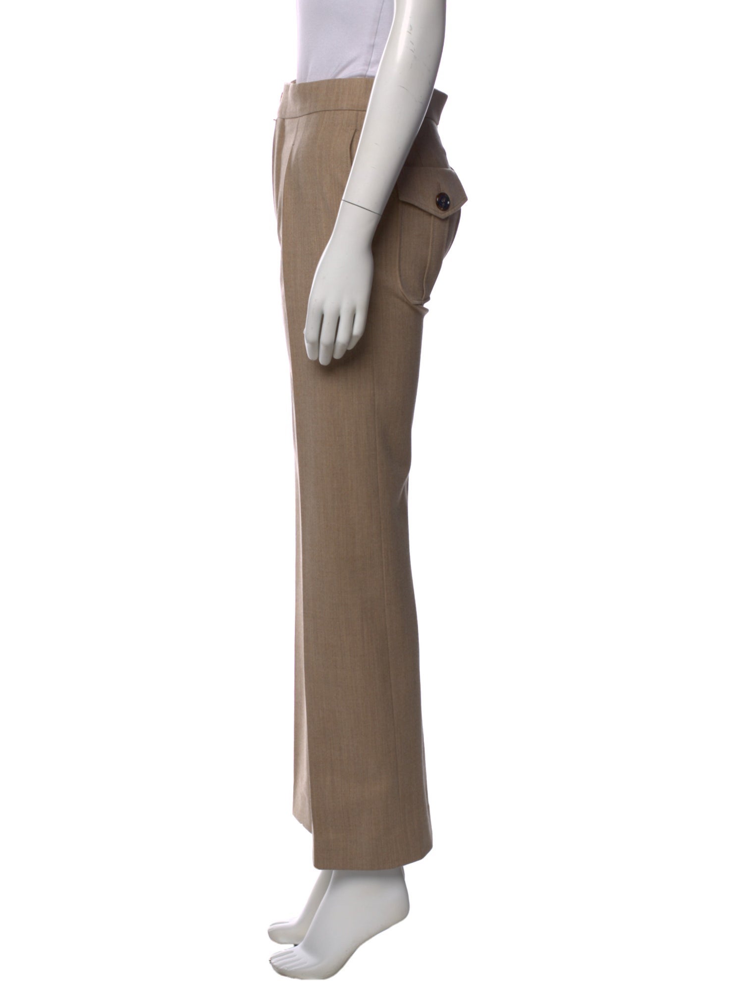 Chloé Virgin Wool Wide Leg Pants