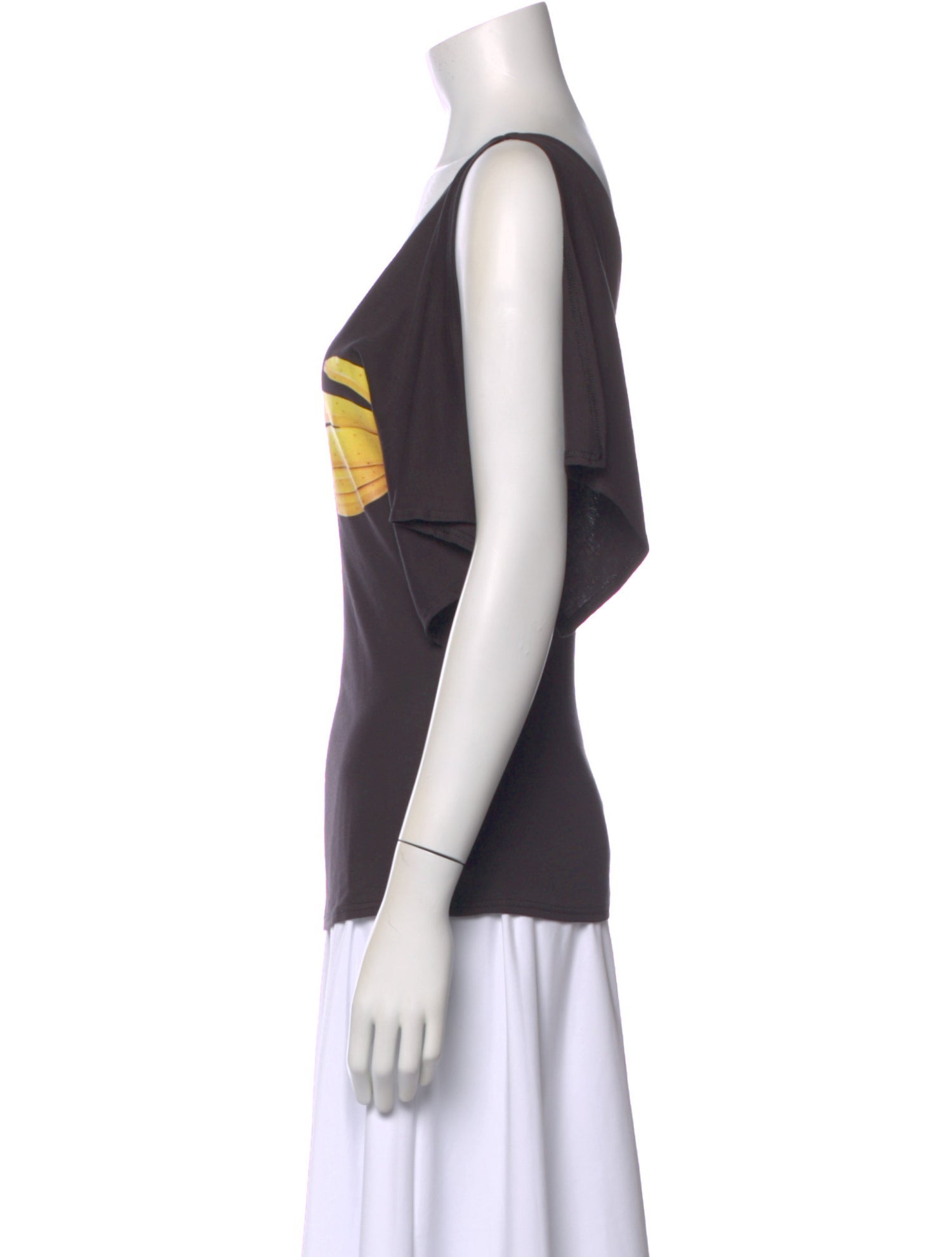 Chloé Graphic Print V-Neck Top