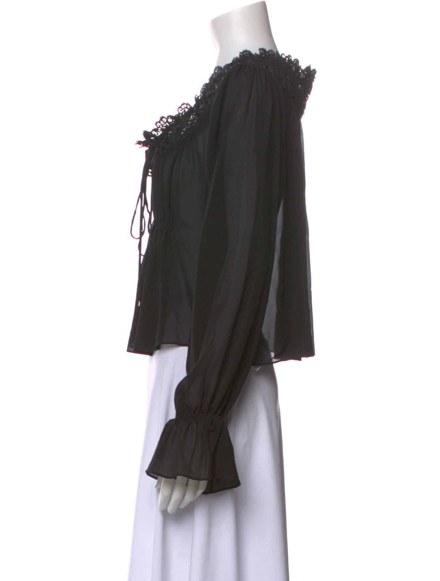 Chloé Silk V-Neck Blouse