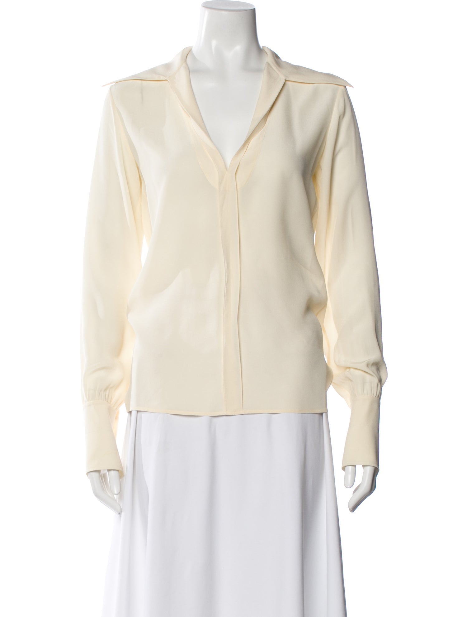 Chloé Silk Long Sleeve Blouse