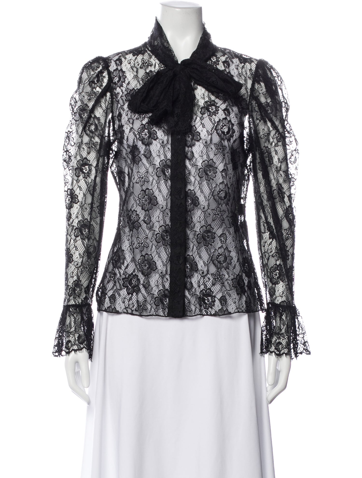 Chloé Floral Print Tie Neck Blouse