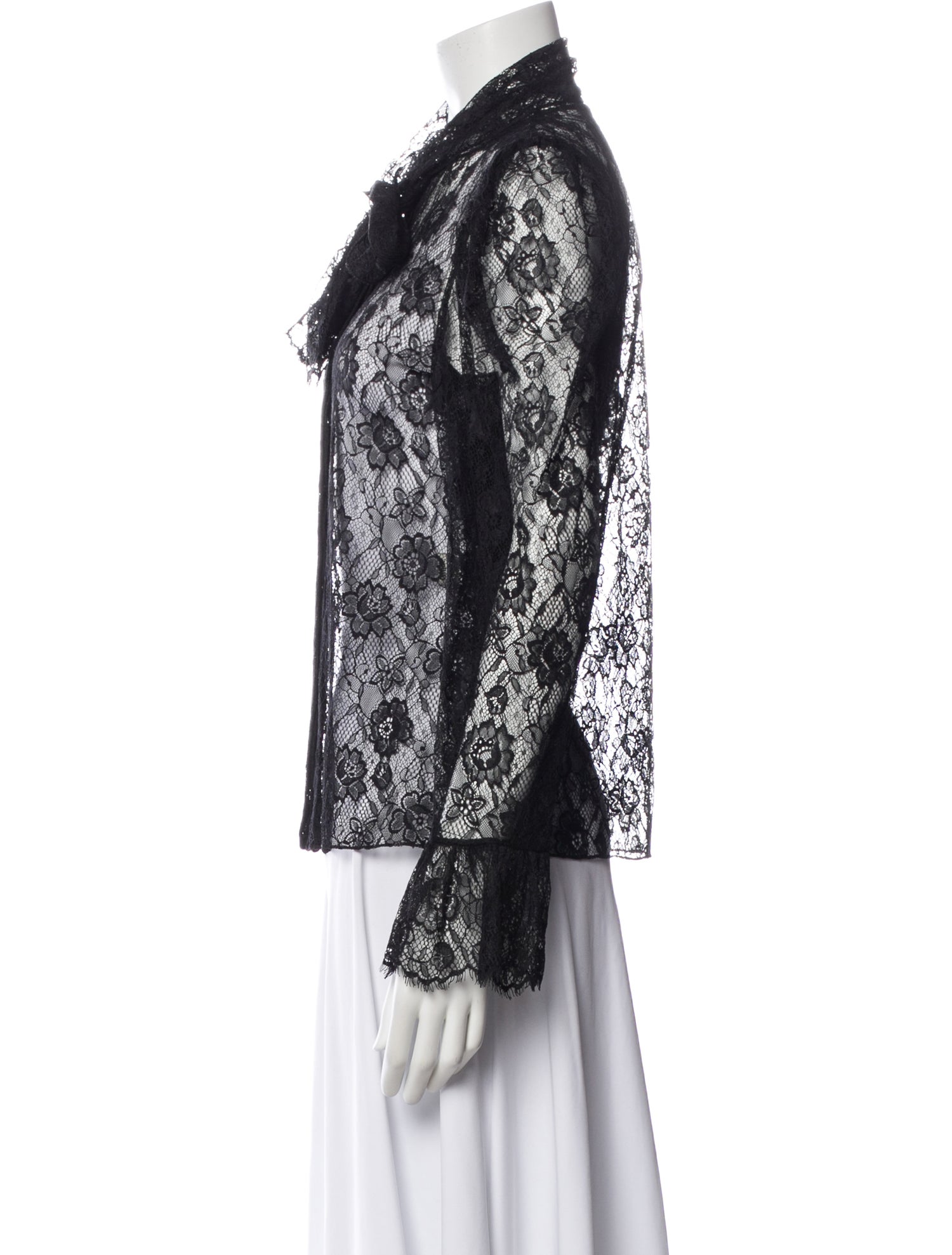 Chloé Floral Print Tie Neck Blouse