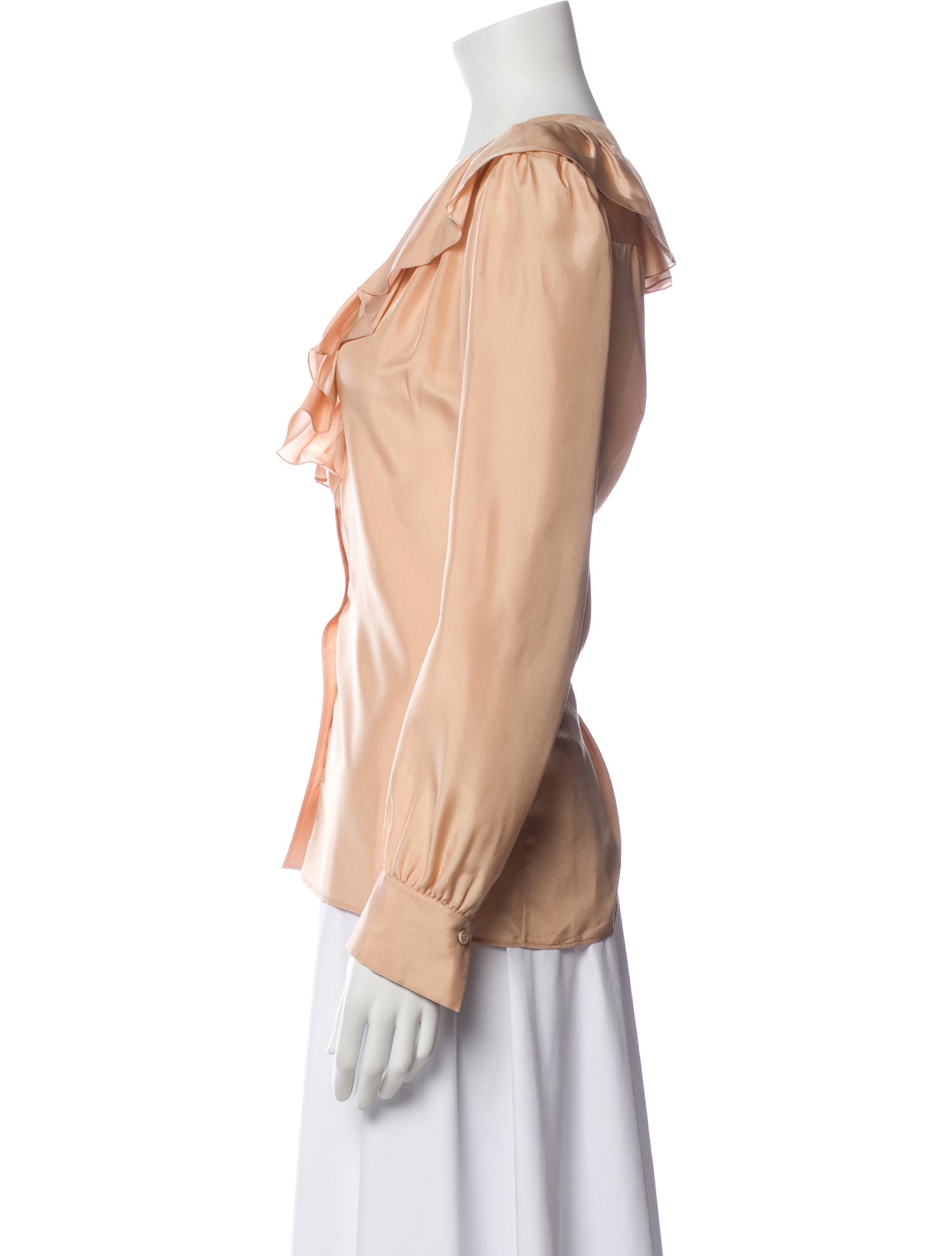 Chloé Silk V-Neck Blouse