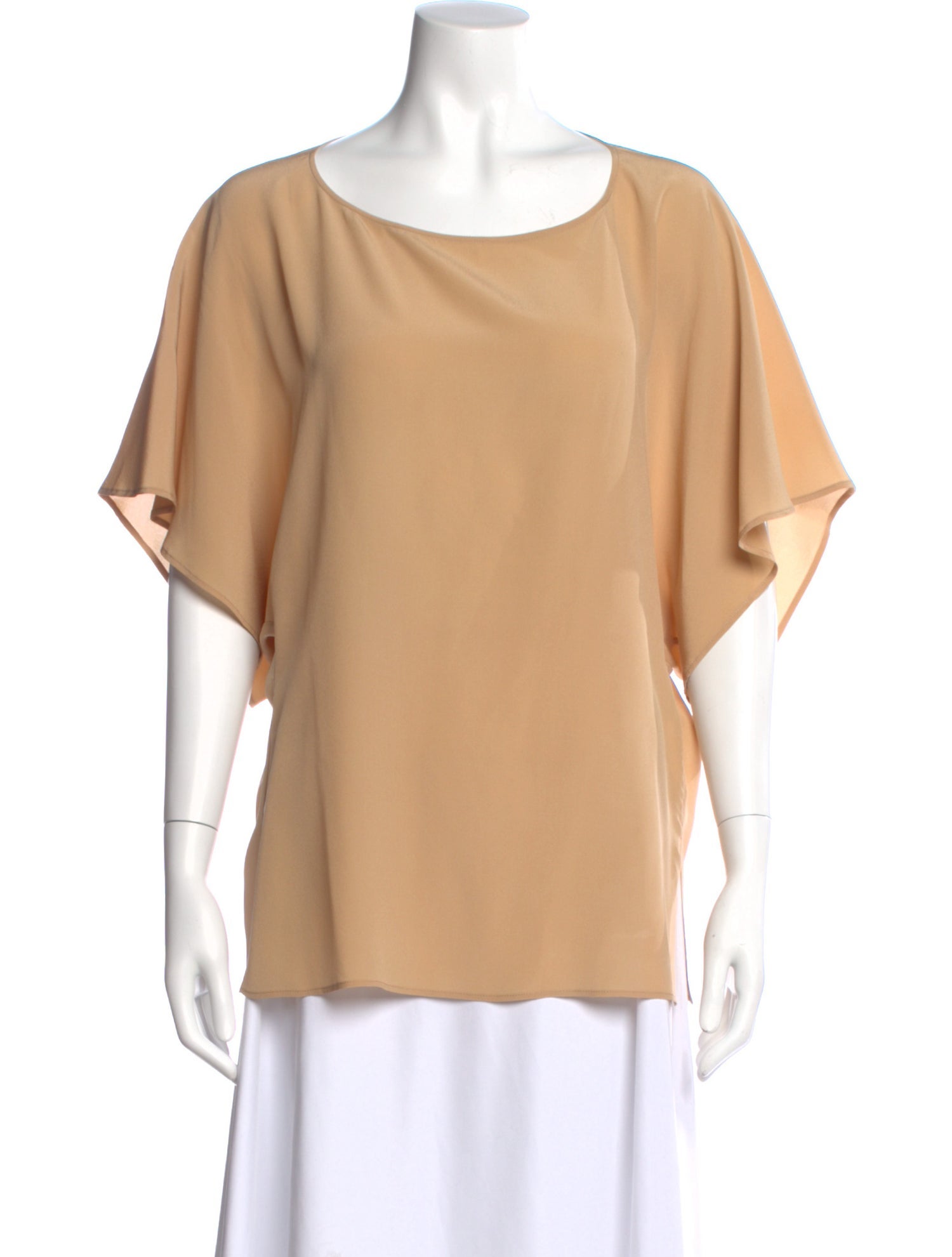 Chloé Silk Crew Neck Blouse