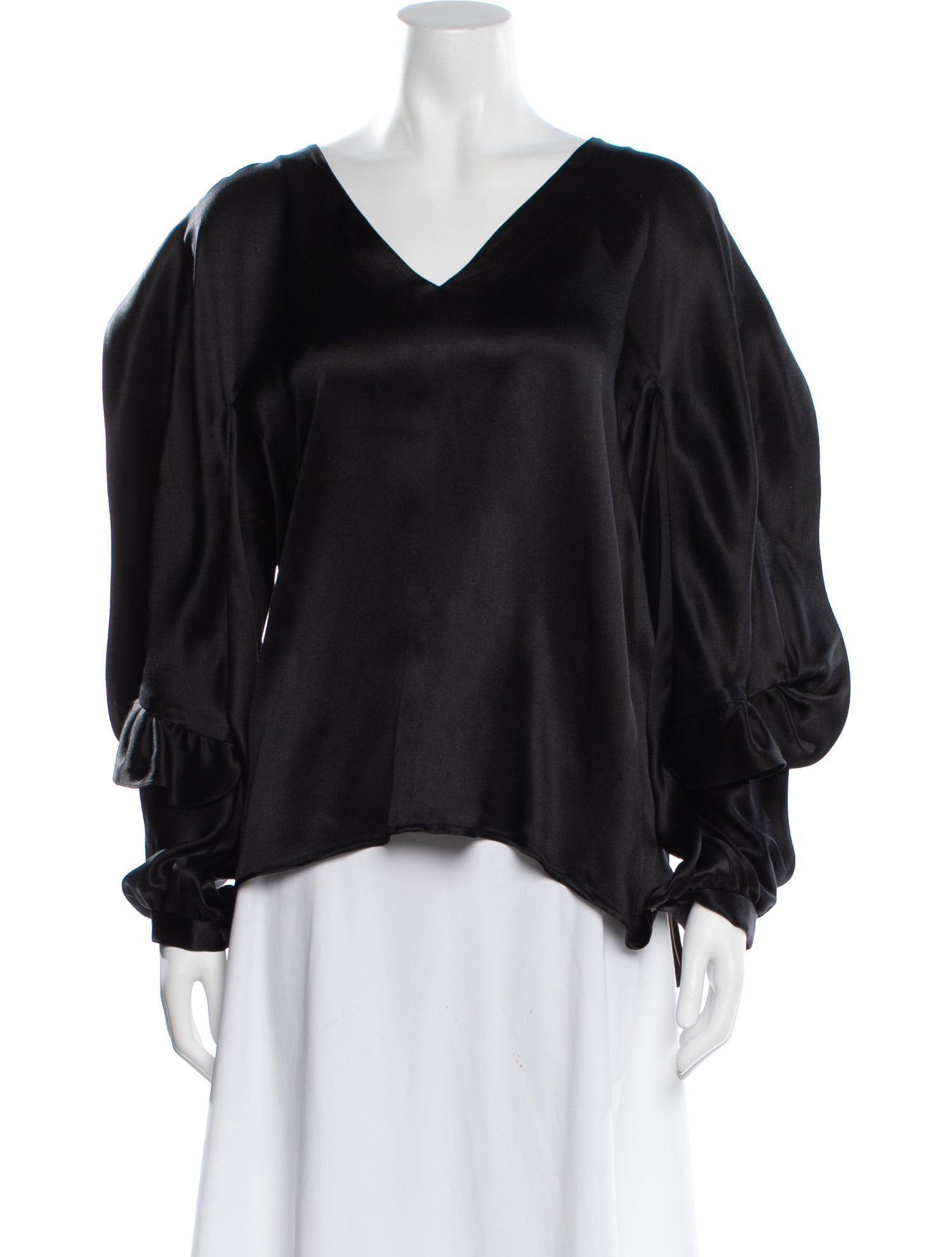 Chloé Silk V-Neck Blouse