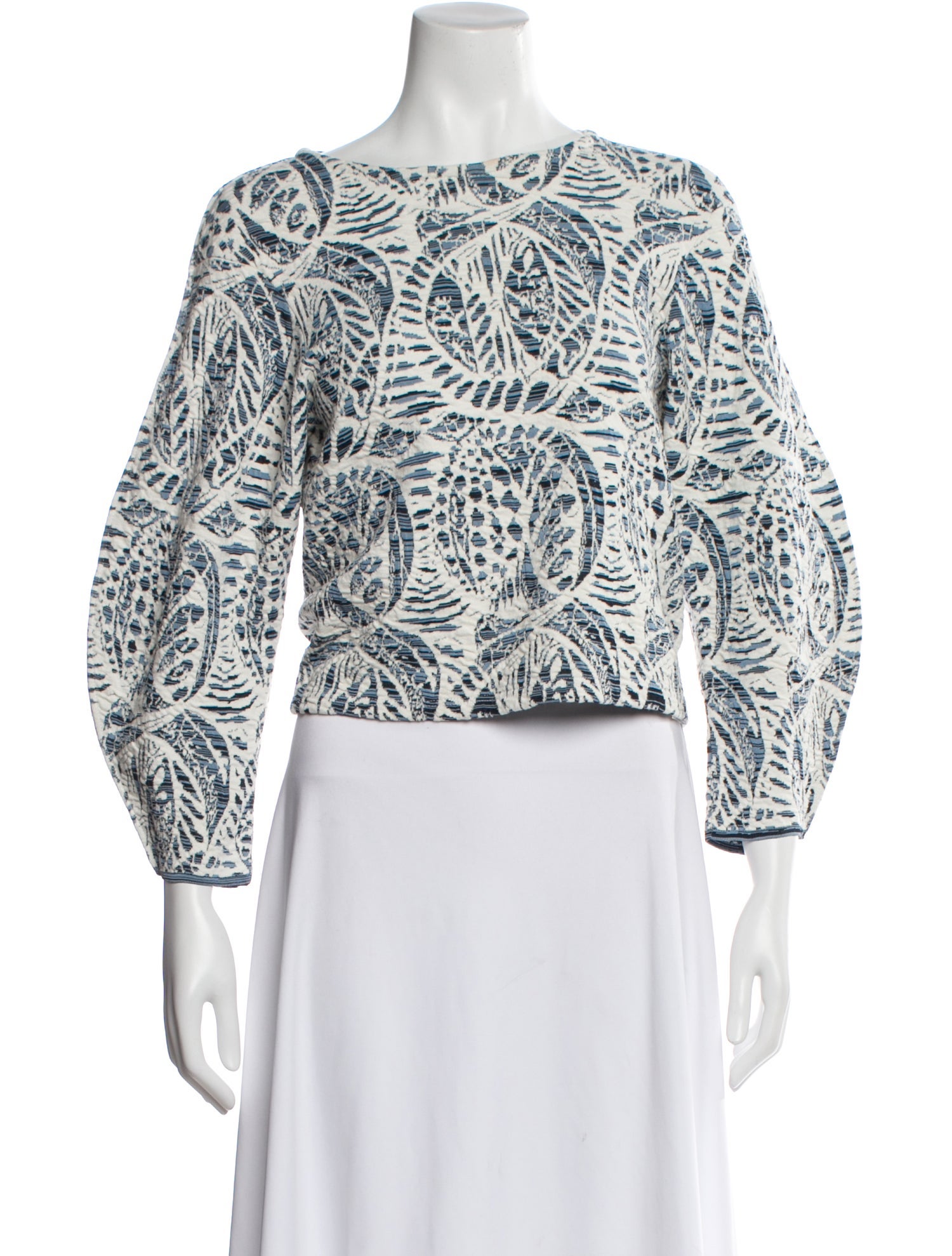 Chloé Patterned Crew Neck Top
