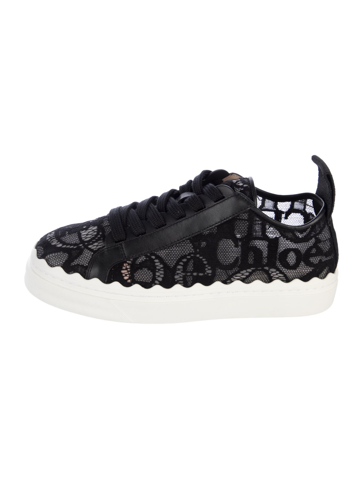 Chloé Lace Lace Pattern Sneakers