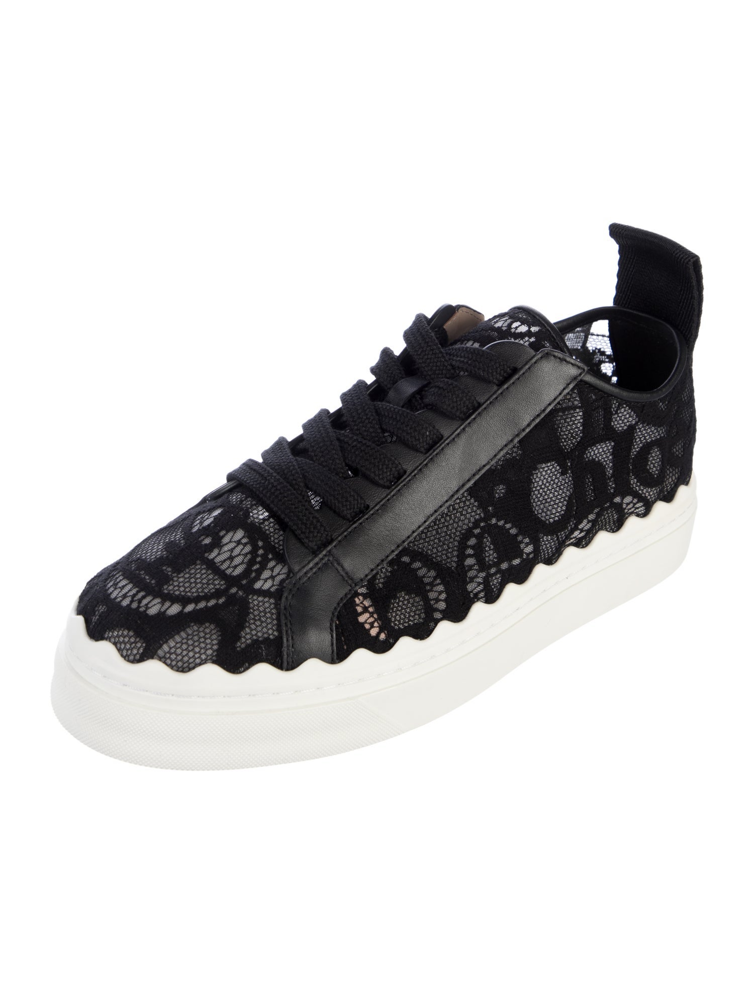 Chloé Lace Lace Pattern Sneakers