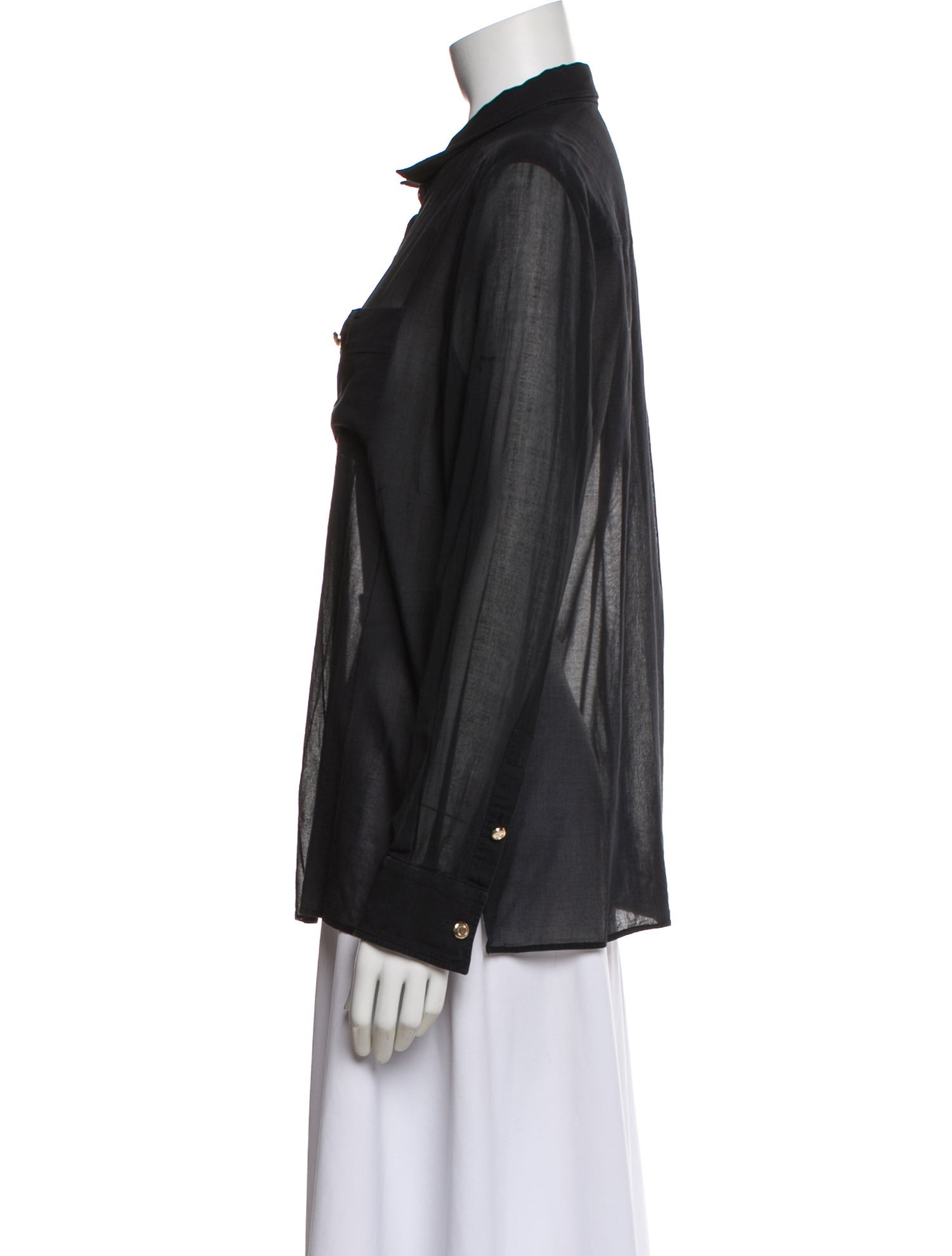 Chloé Striped Long Sleeve Blouse