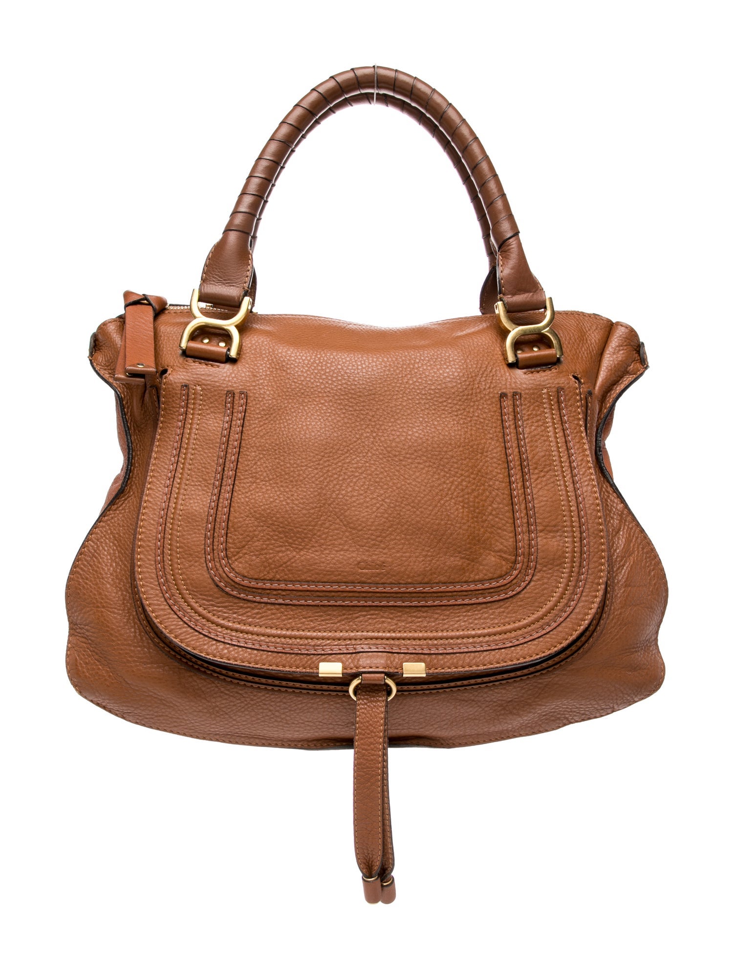 Chloé Leather Marcie Shoulder Bag Large