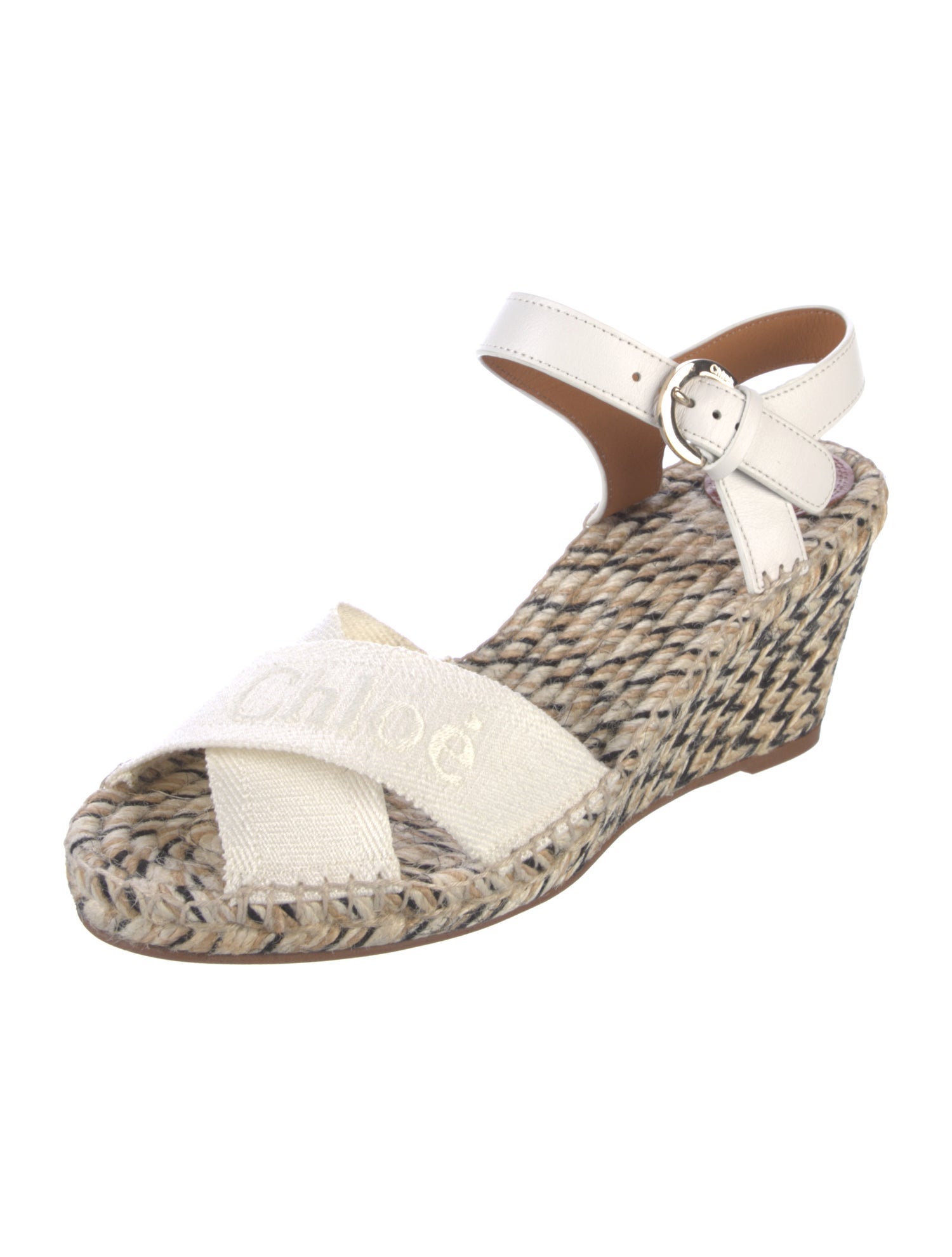 Chloé Canvas Patterned Espadrilles