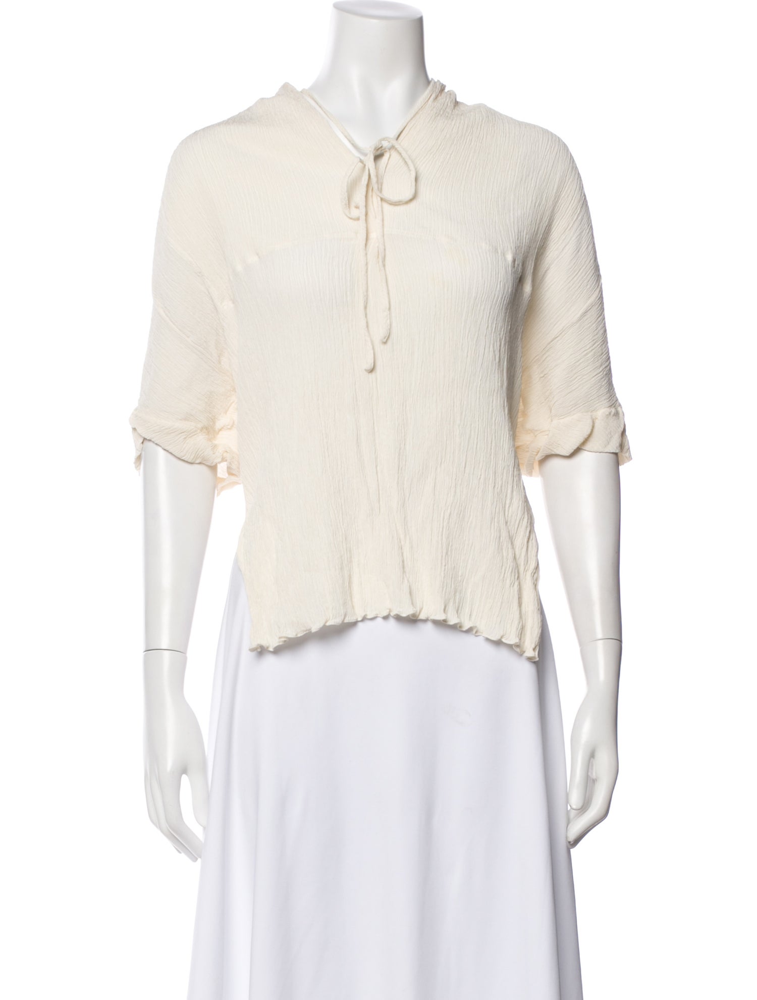 Chloé Silk Tie Neck Blouse