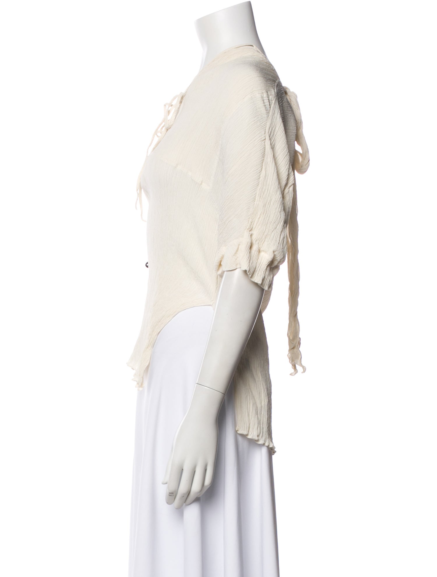 Chloé Silk Tie Neck Blouse