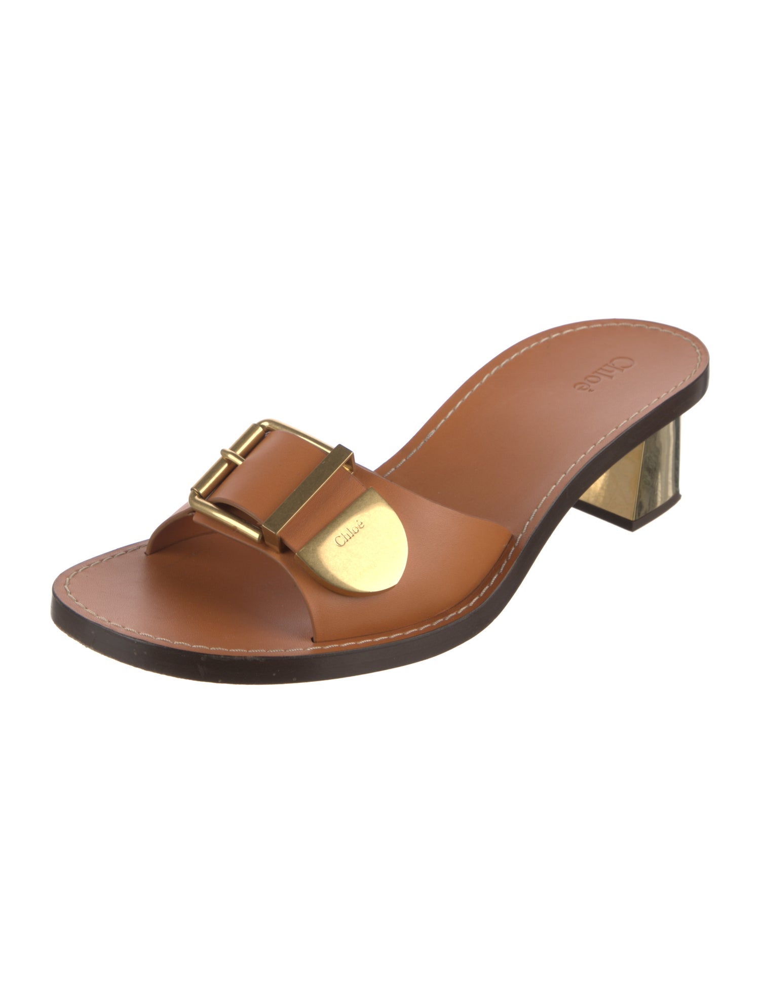 Chloé Leather Slides
