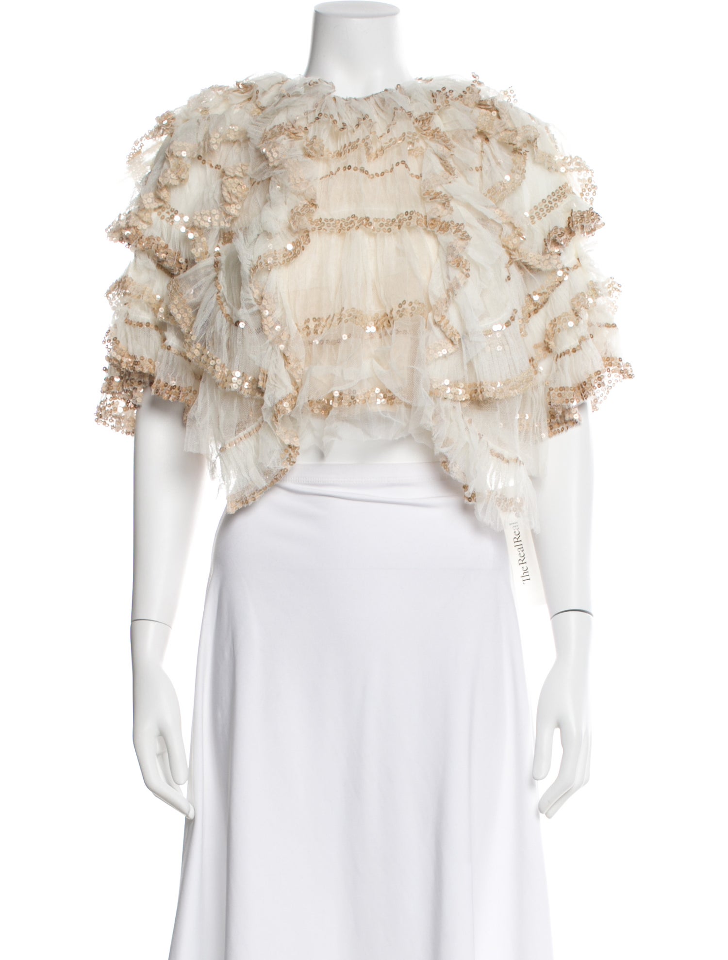 Chloé Patterned Crew Neck Top