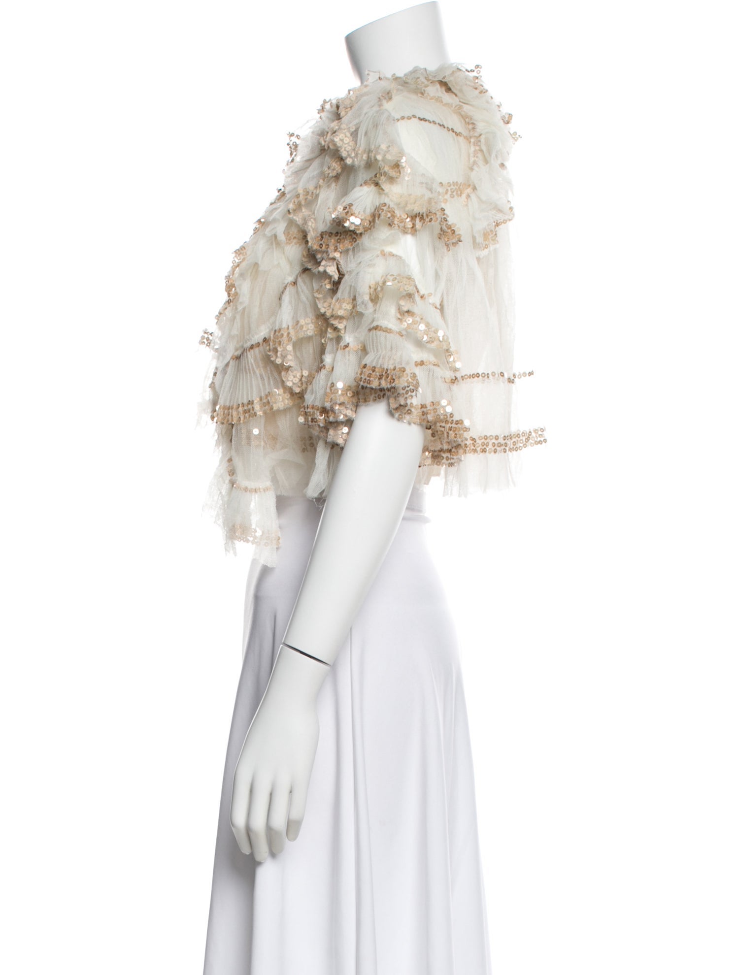 Chloé Patterned Crew Neck Top