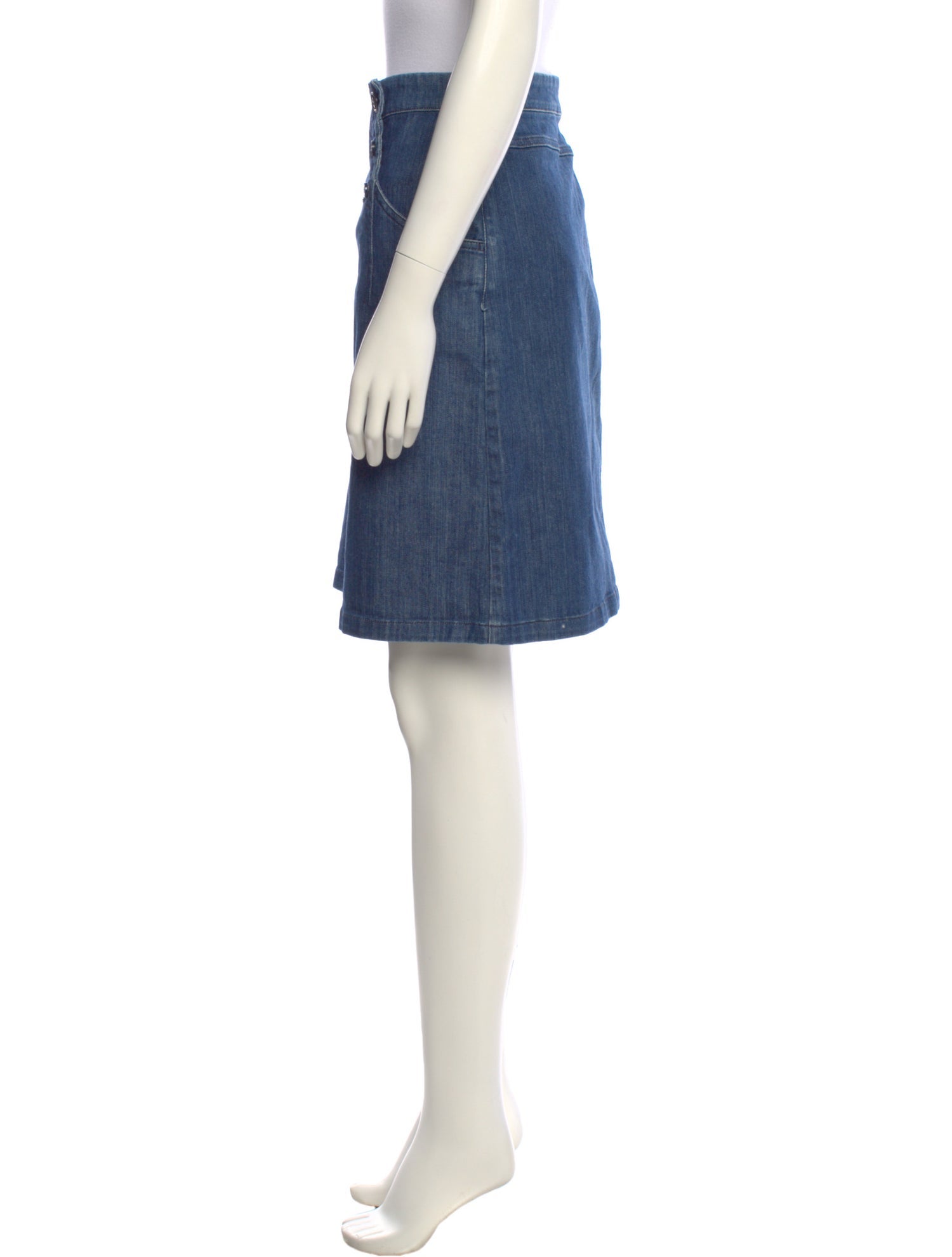 Chloé Embroidered Accent Knee-Length Skirt