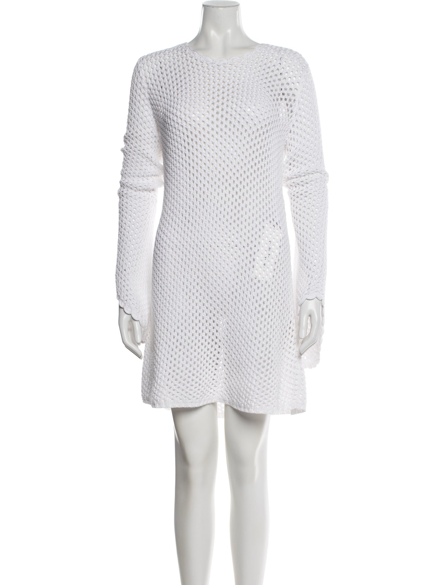 Chloé Bateau Neckline Mini Dress