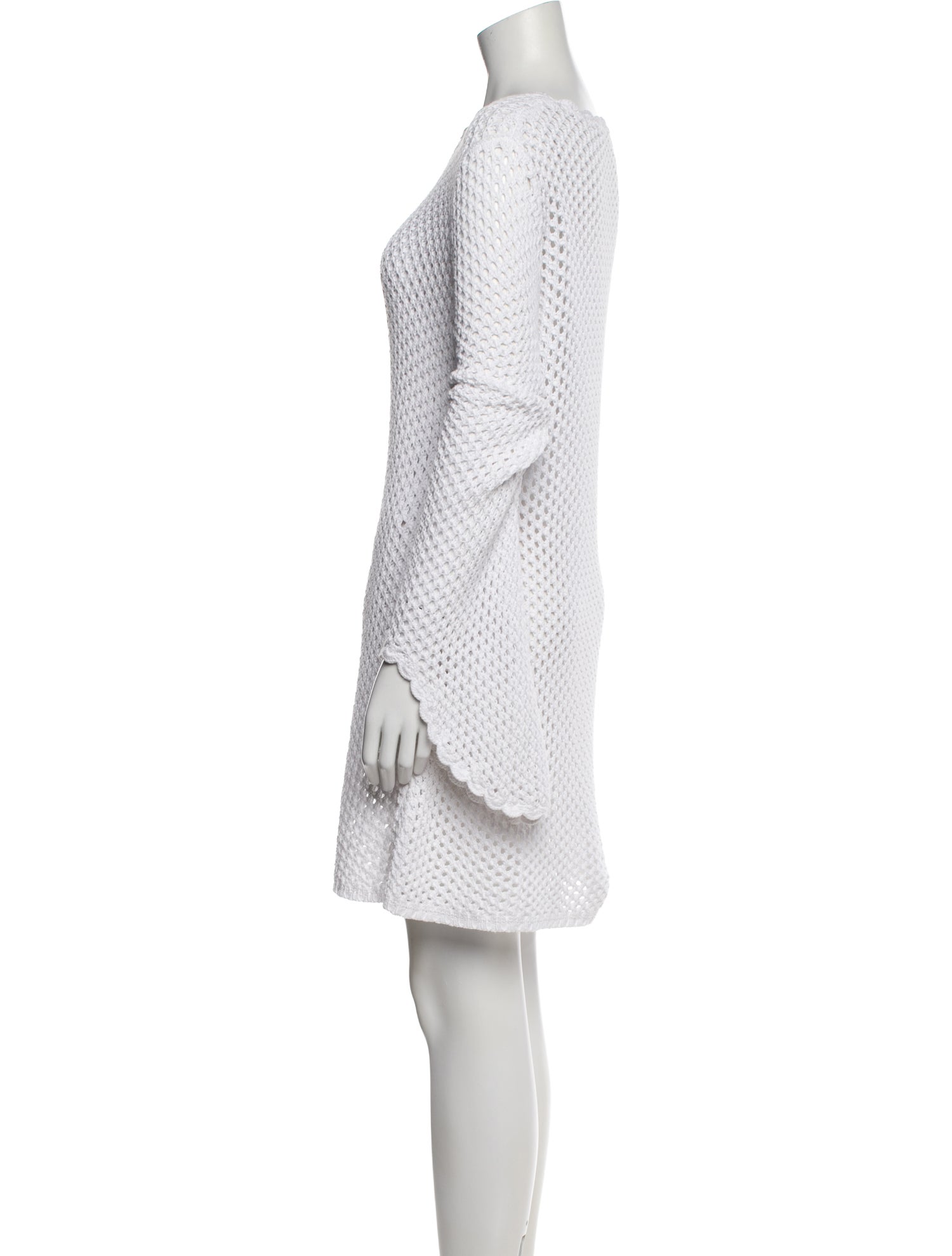 Chloé Bateau Neckline Mini Dress