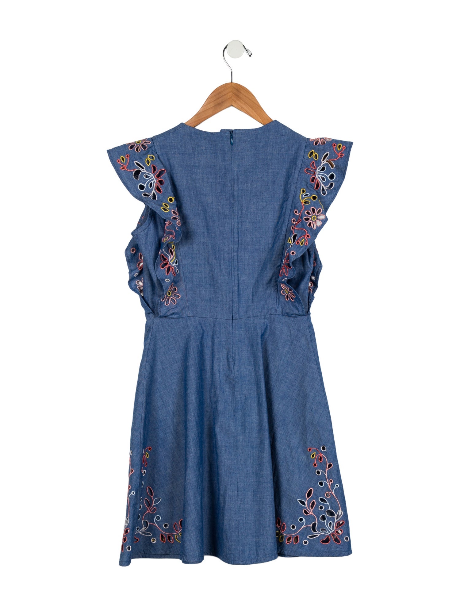 Chloé Kids Girls' Denim Sleeveless Chambray Dress