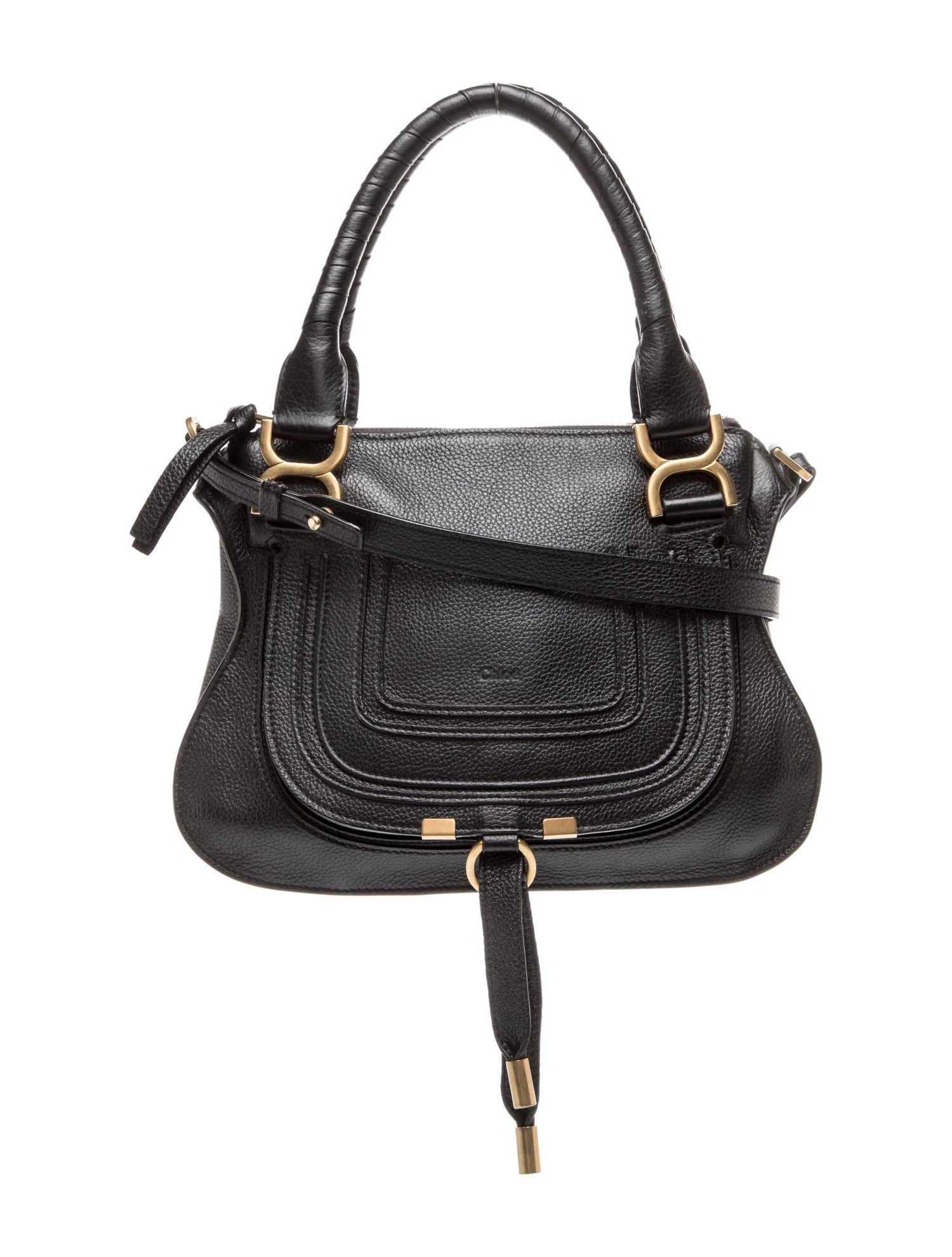 Chloé Leather Marcie Shoulder Bag Medium