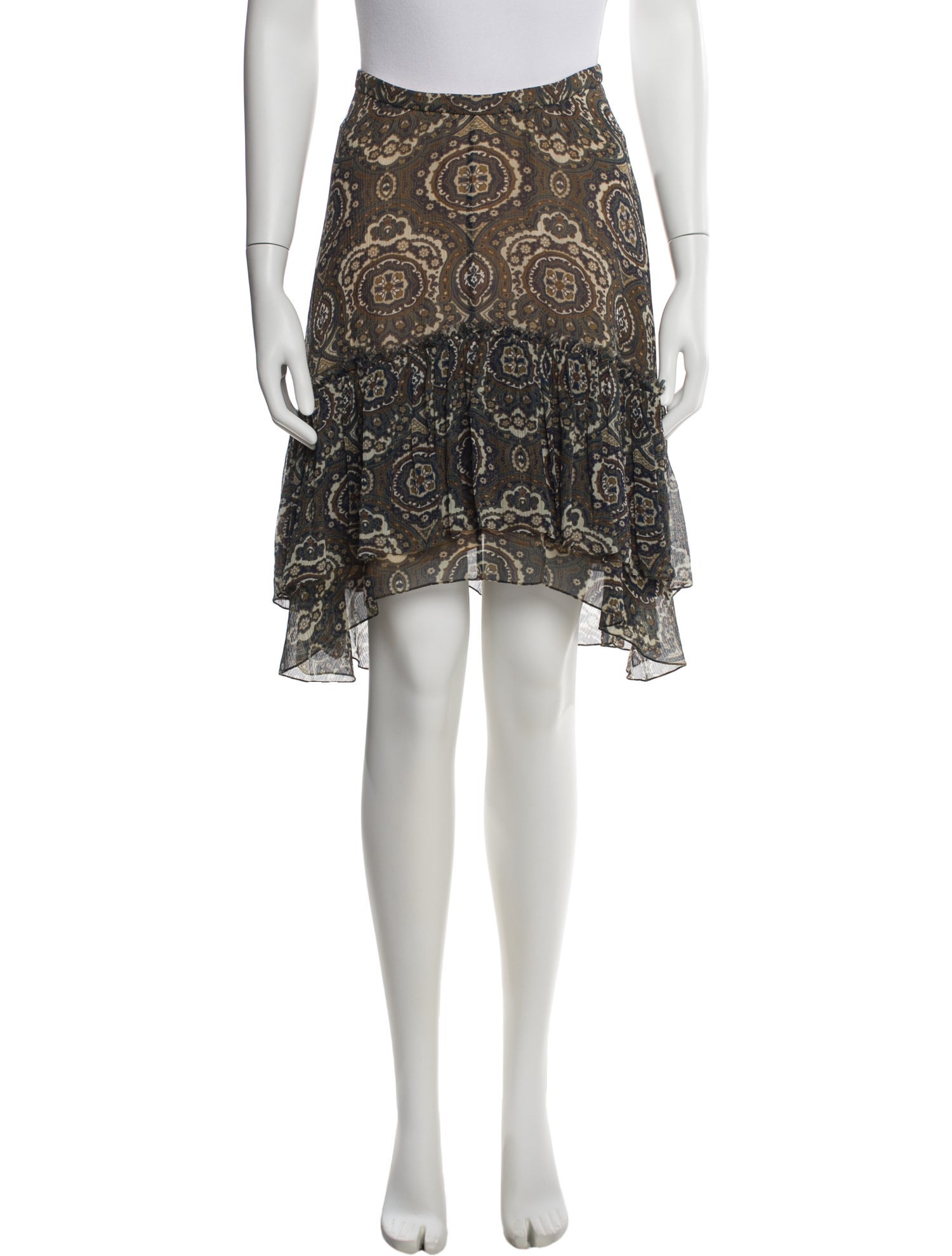 Chloé Silk Knee-Length Skirt