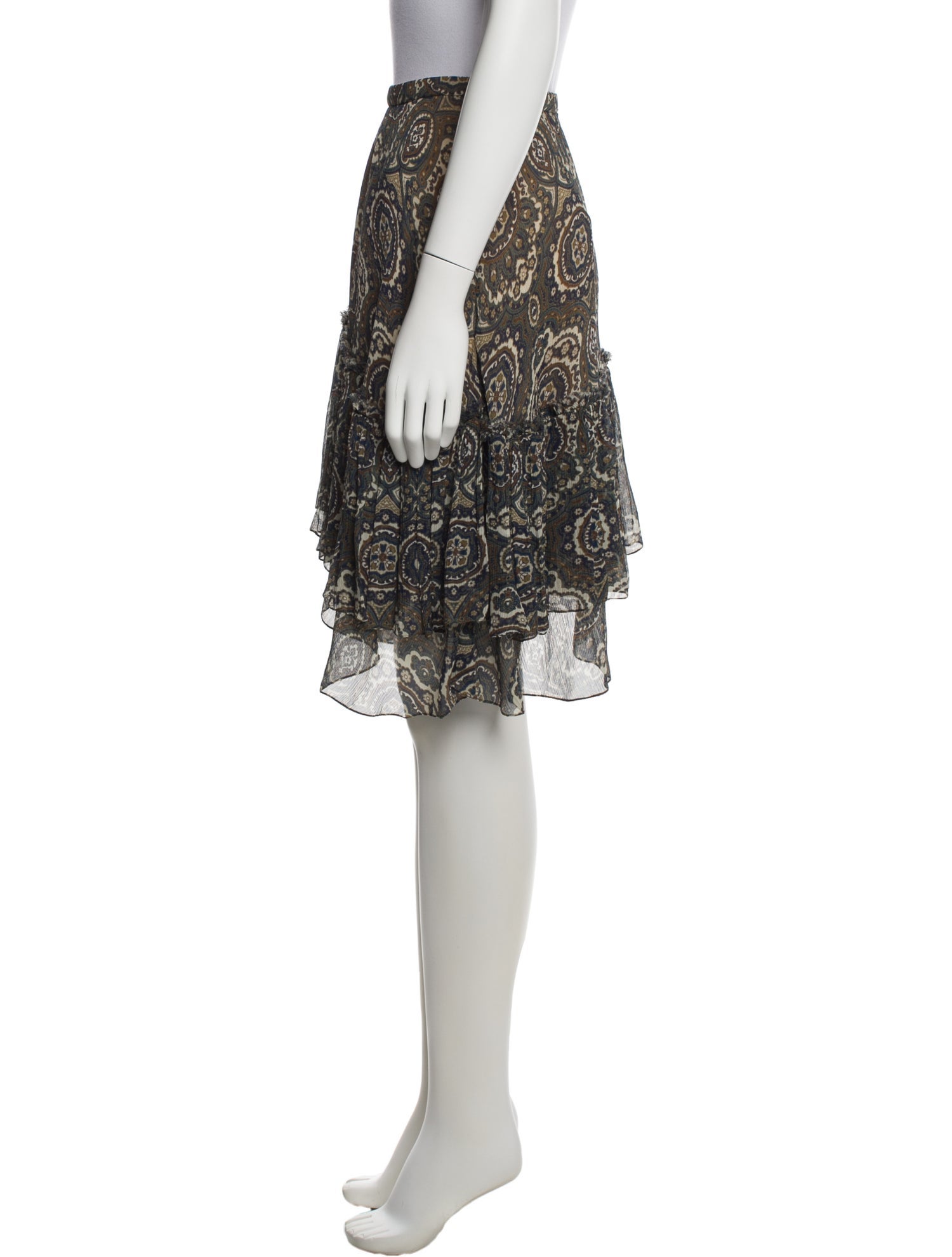 Chloé Silk Knee-Length Skirt