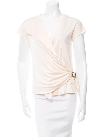 Chloé Silk Wrap Top