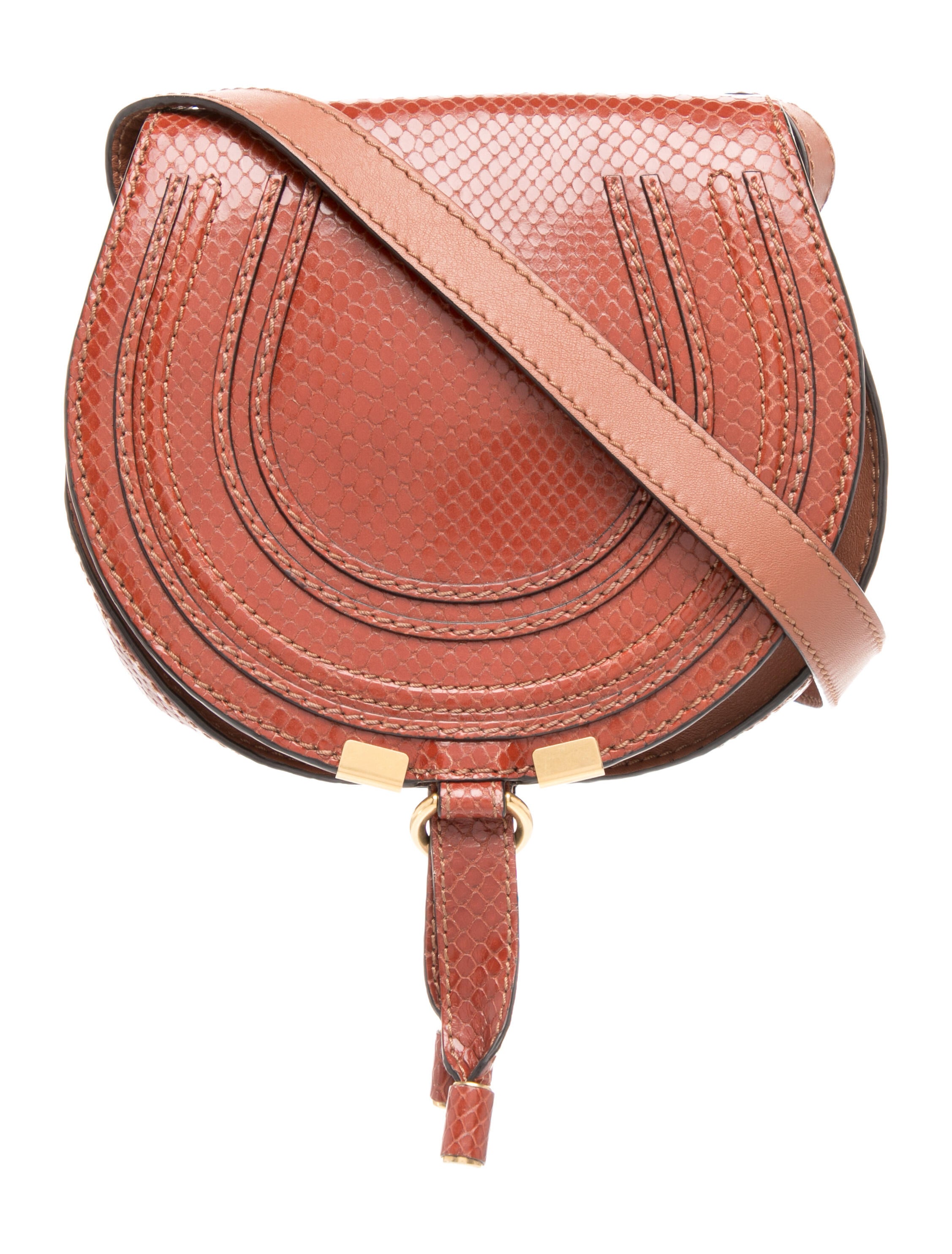 Chloé Embossed Leather Marcie