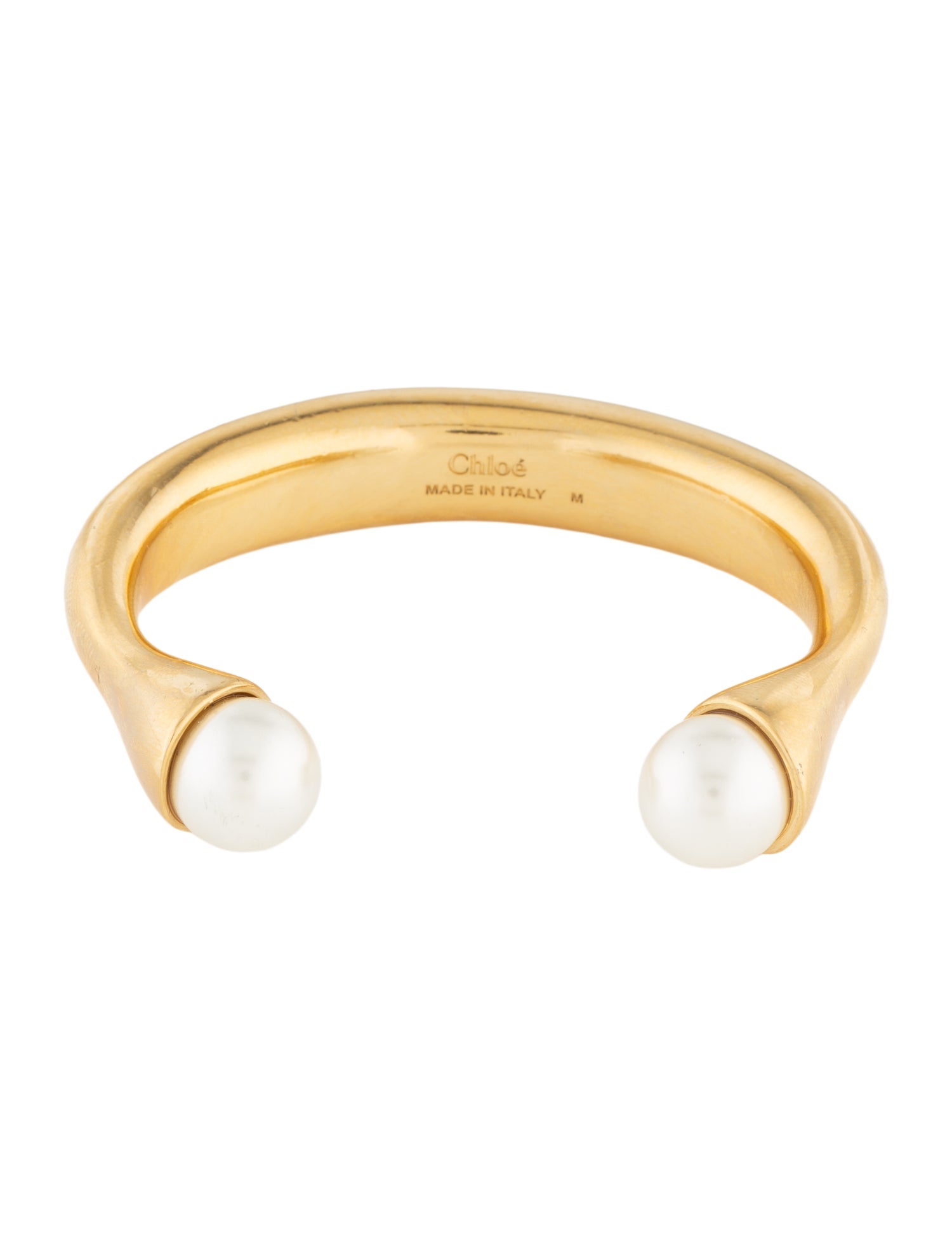 Chloé Faux Pearl Darcey Cuff Bracelet