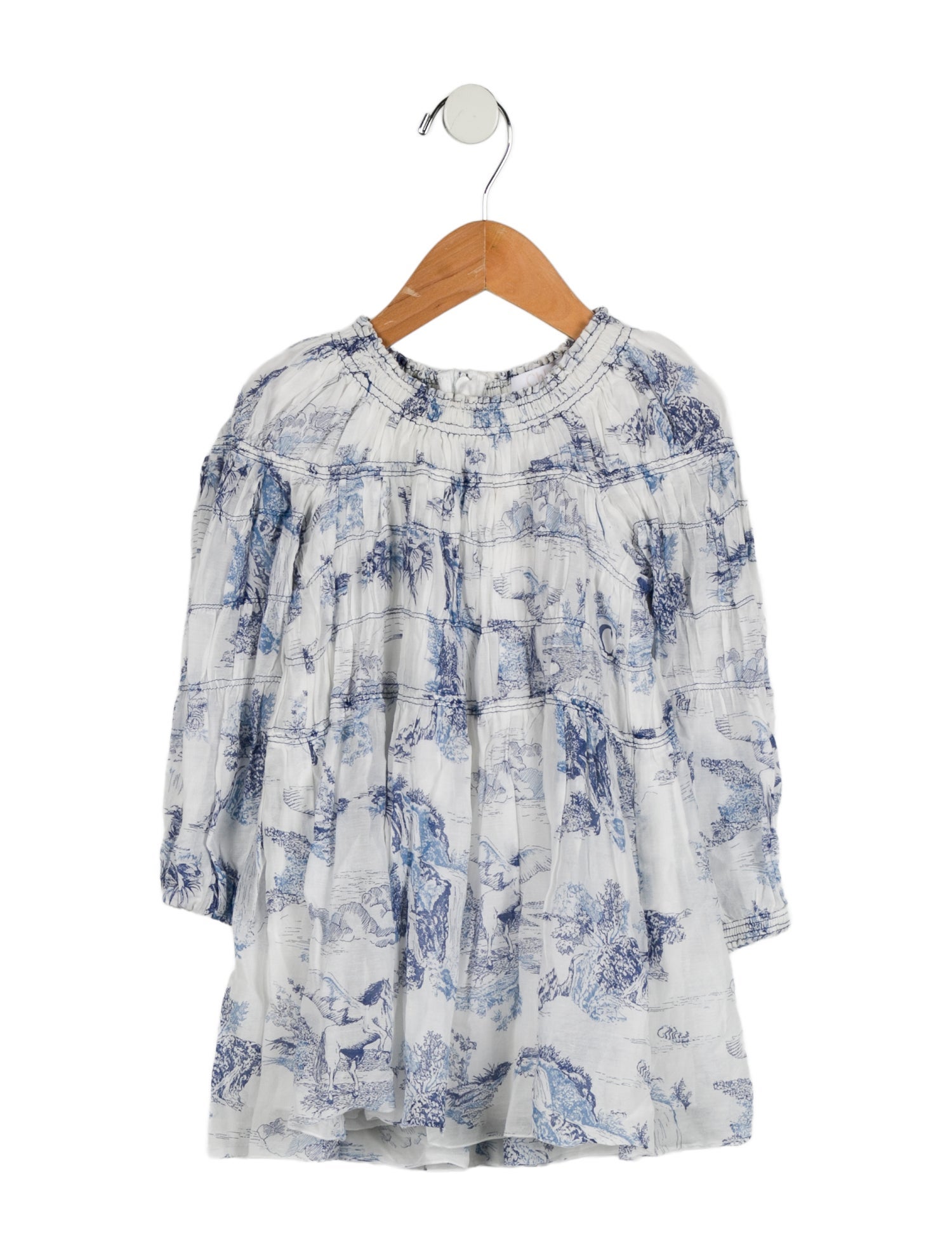 Chloé Girls' Pegasus Print Dress