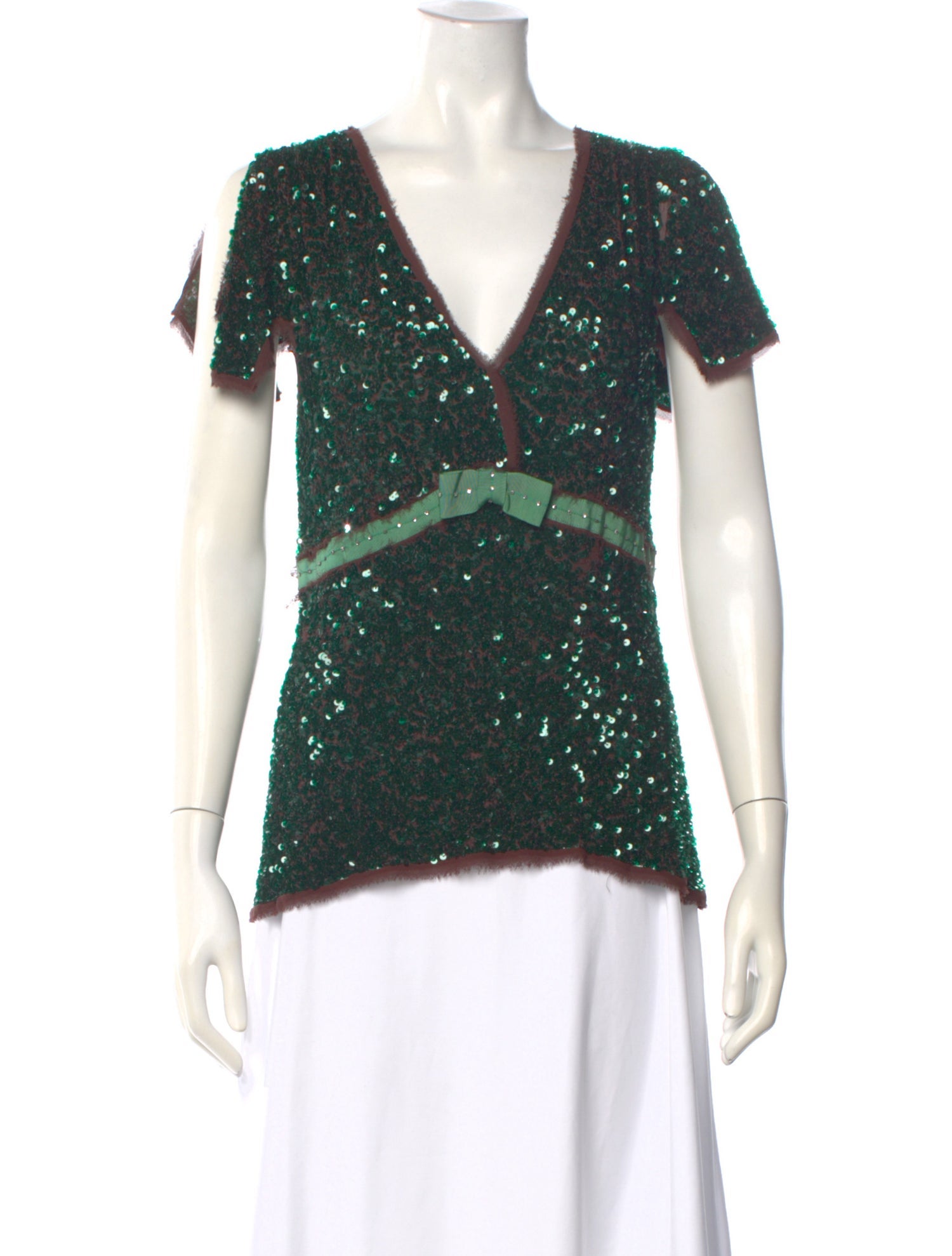 Chloé Patterned V-Neck Top