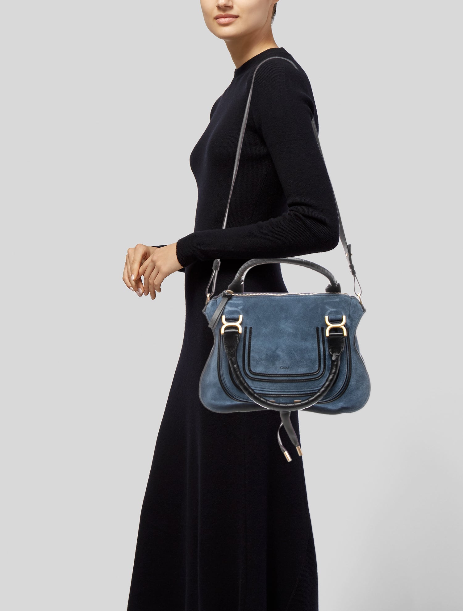Chloé Leather Marcie Shoulder Bag 2023